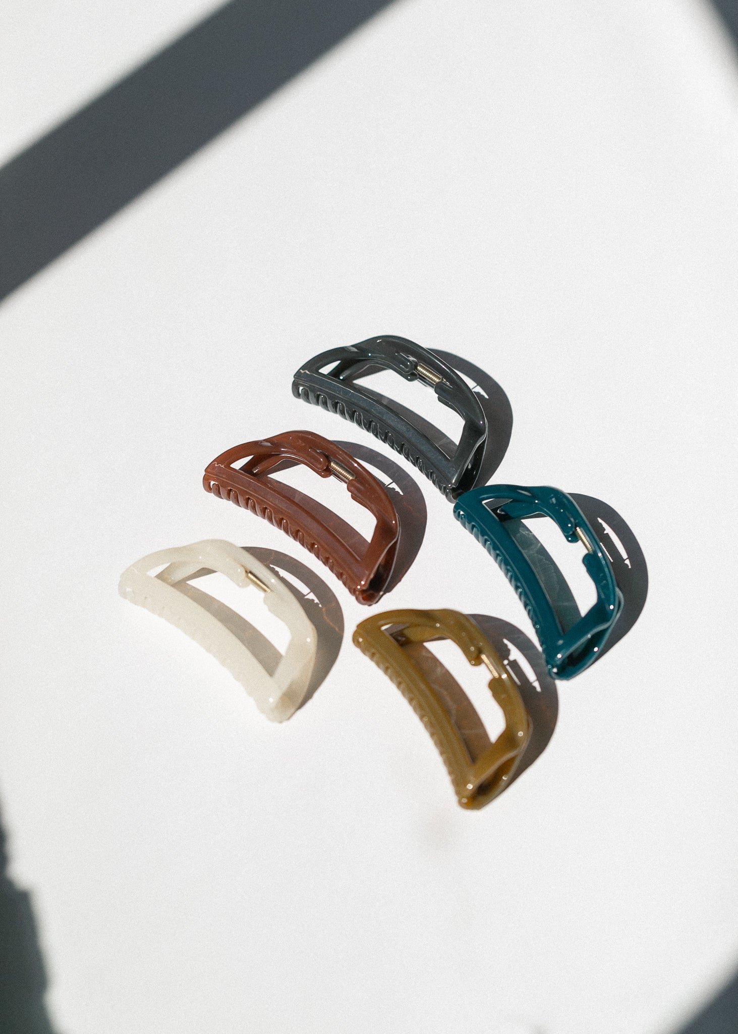 Crescent Hair Claw Clip Accessories Gray