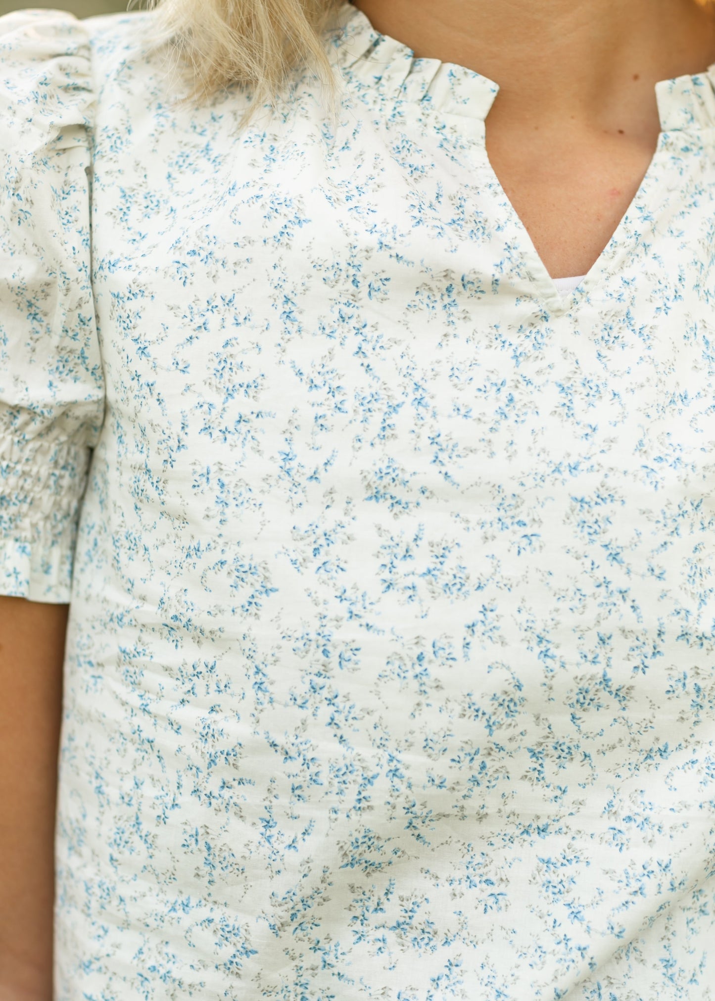 Dempsey Floral Puff Sleeve Top IC Tops