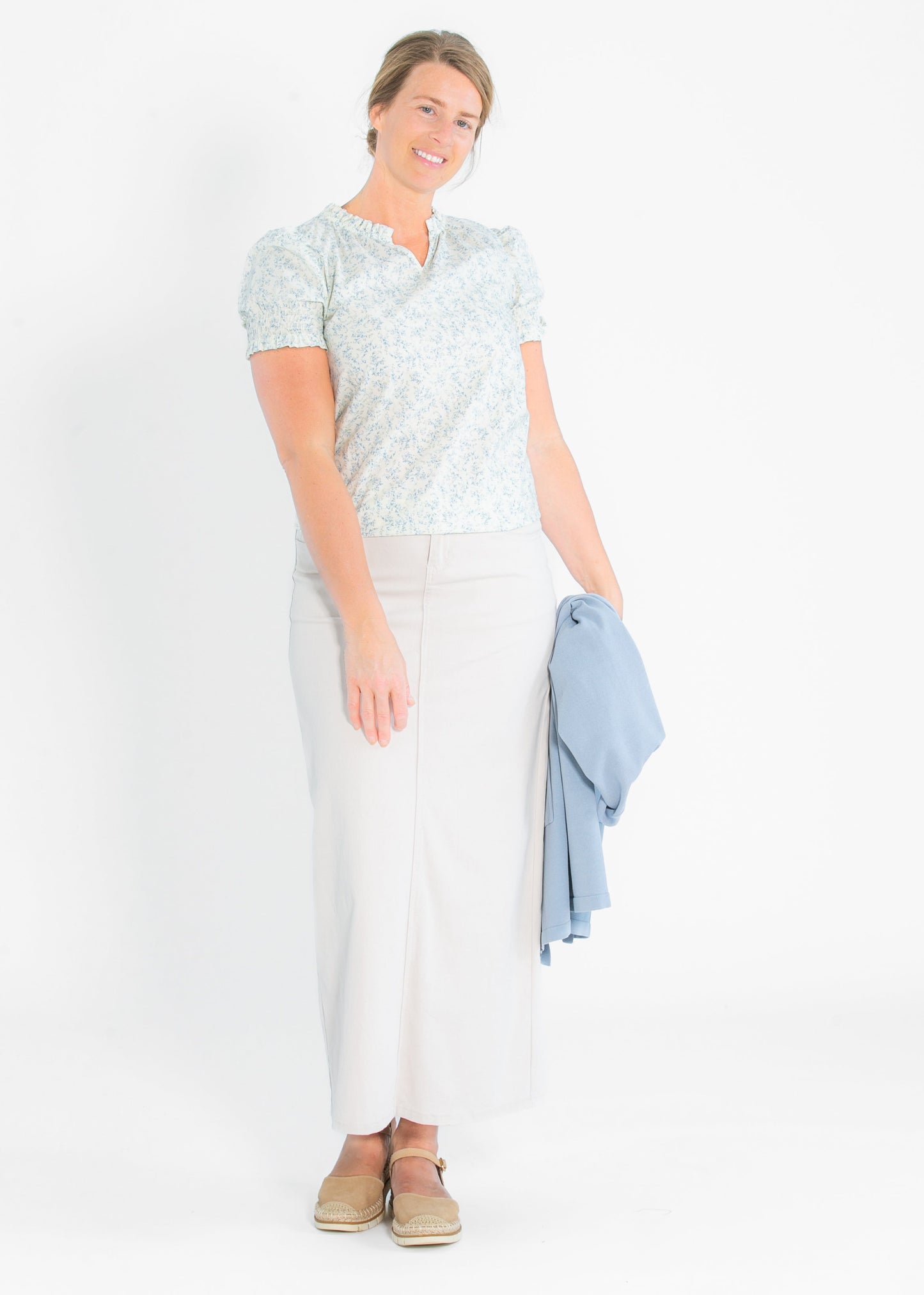 Dempsey Floral Puff Sleeve Top IC Tops