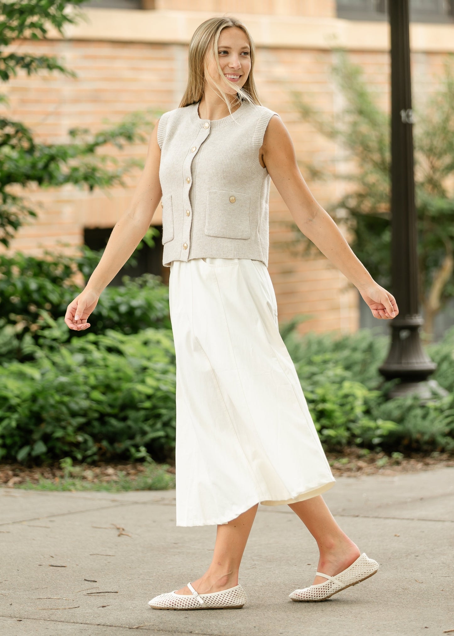 Denim A-line Maxi Skirt FF Skirts