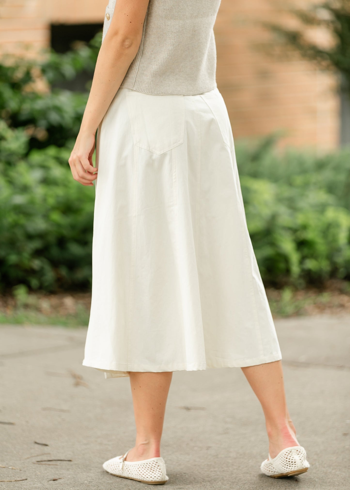Denim A-line Maxi Skirt FF Skirts