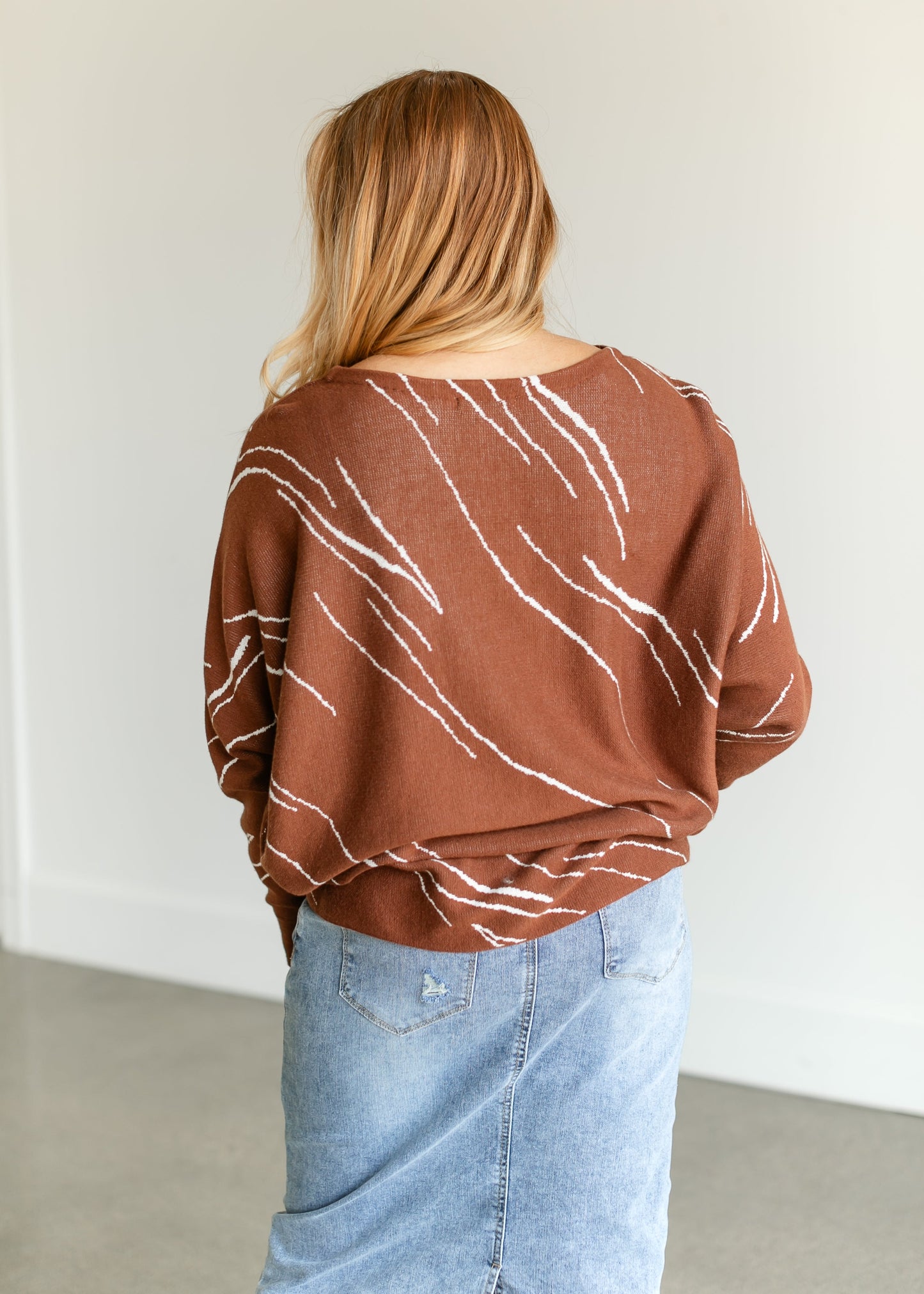 Dolman Sleeve Tunic Sweater FF Tops