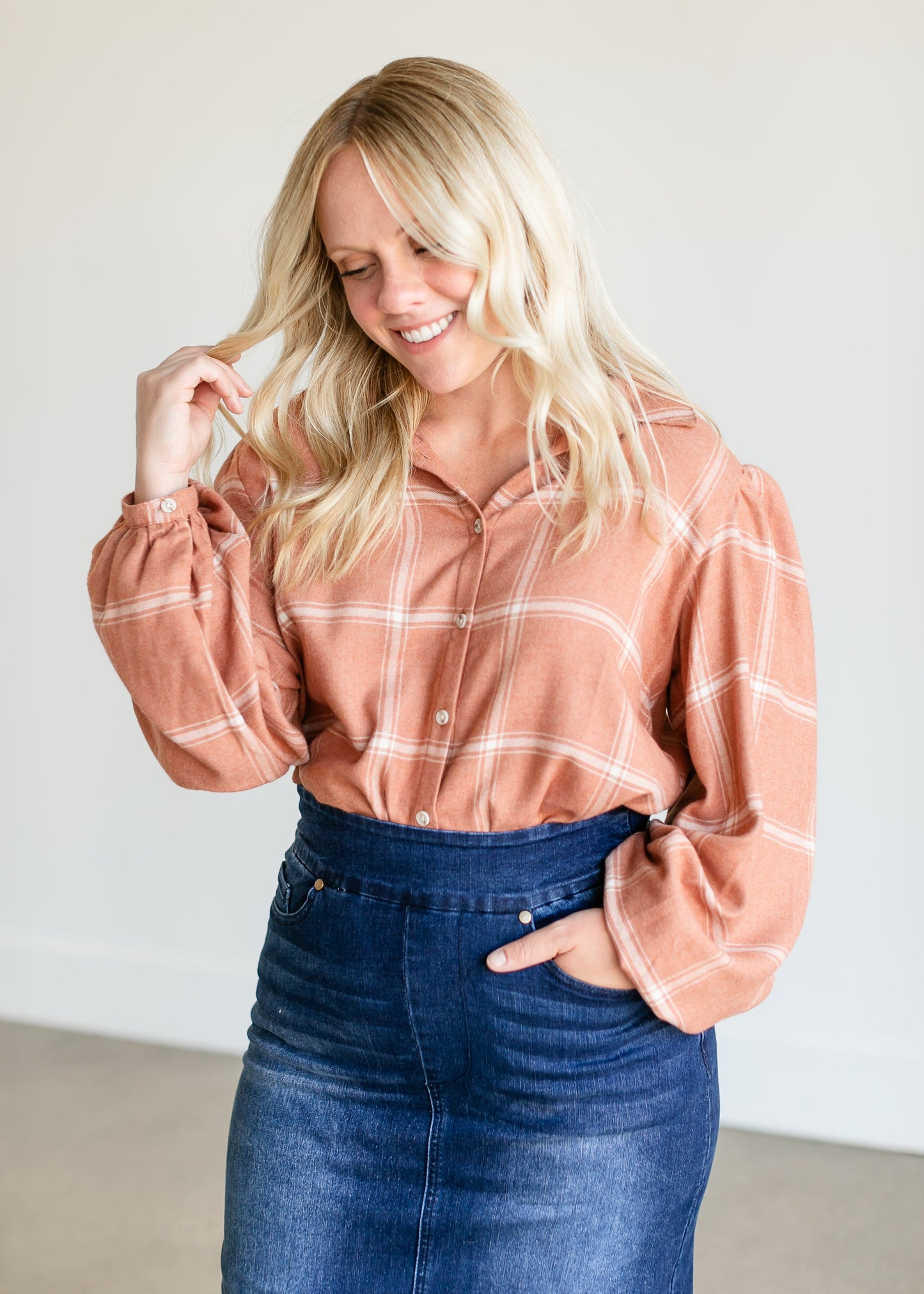Donna Dark Wash Long Denim Skirt - FINAL SALE IC Skirts
