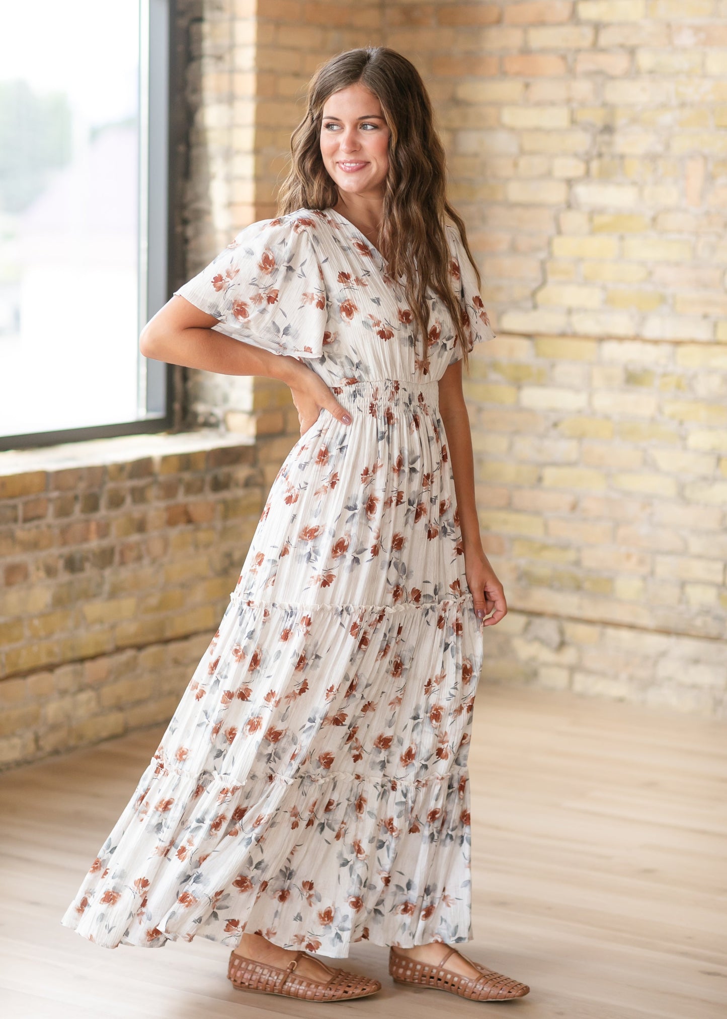 Eden Copper Blossom Dress FF Dresses