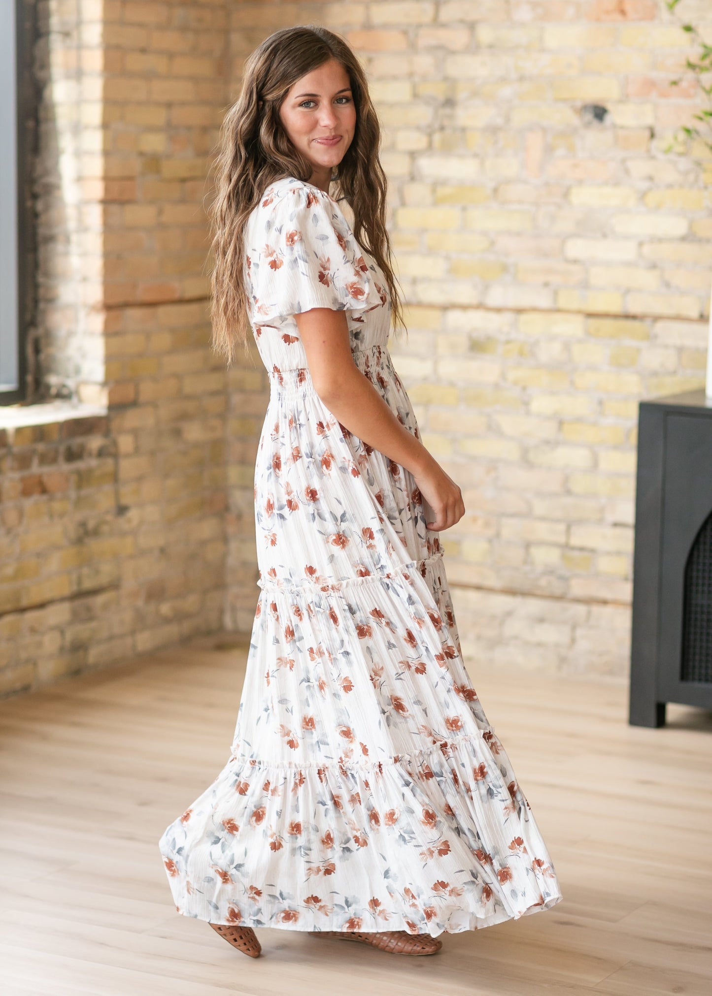 Eden Copper Blossom Dress FF Dresses