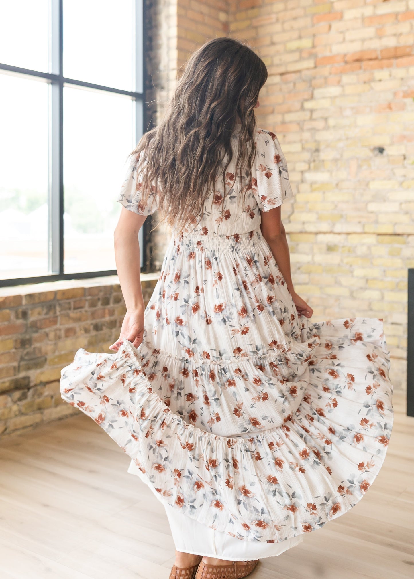 Eden Copper Blossom Dress FF Dresses