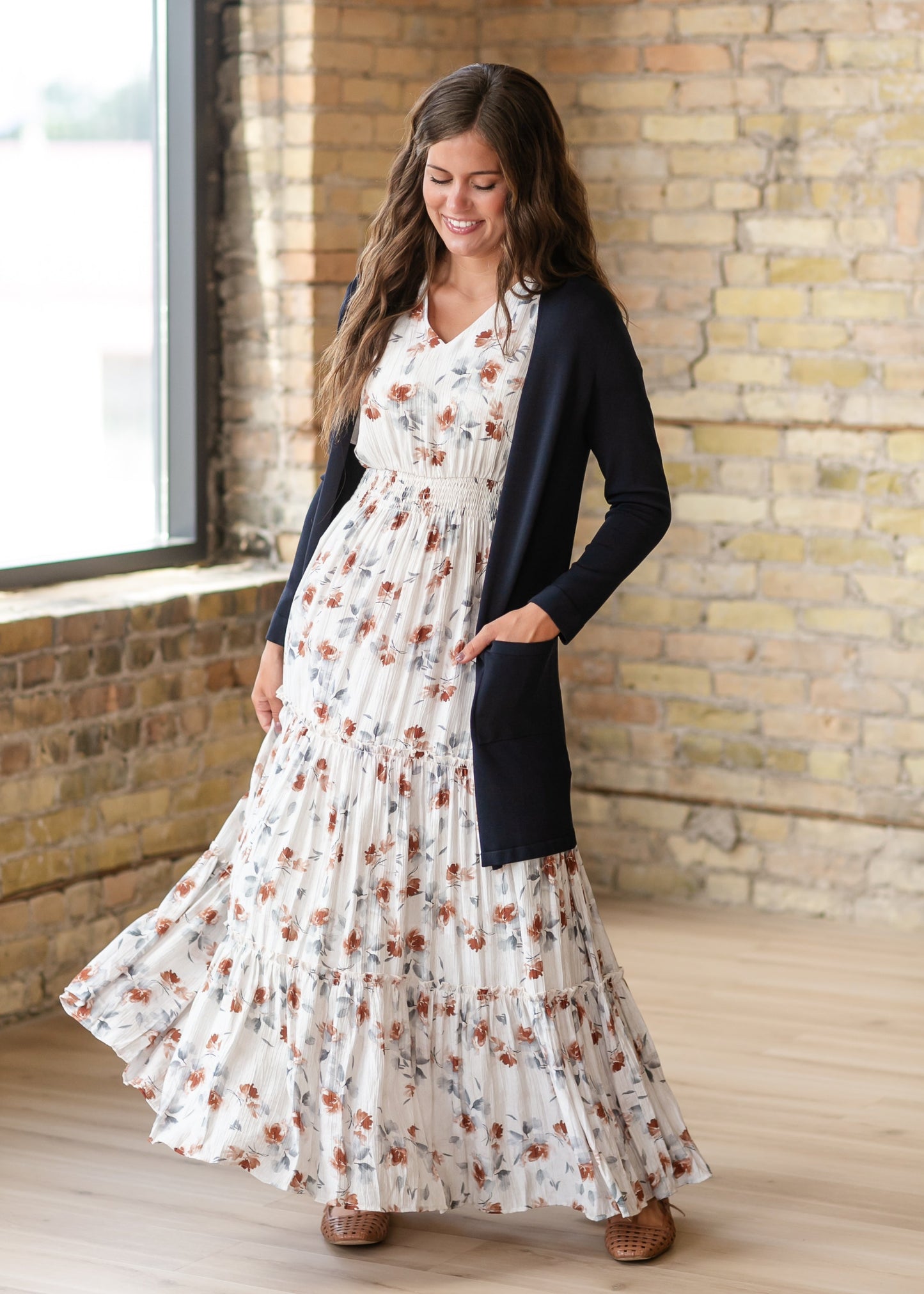 Eden Copper Blossom Dress FF Dresses