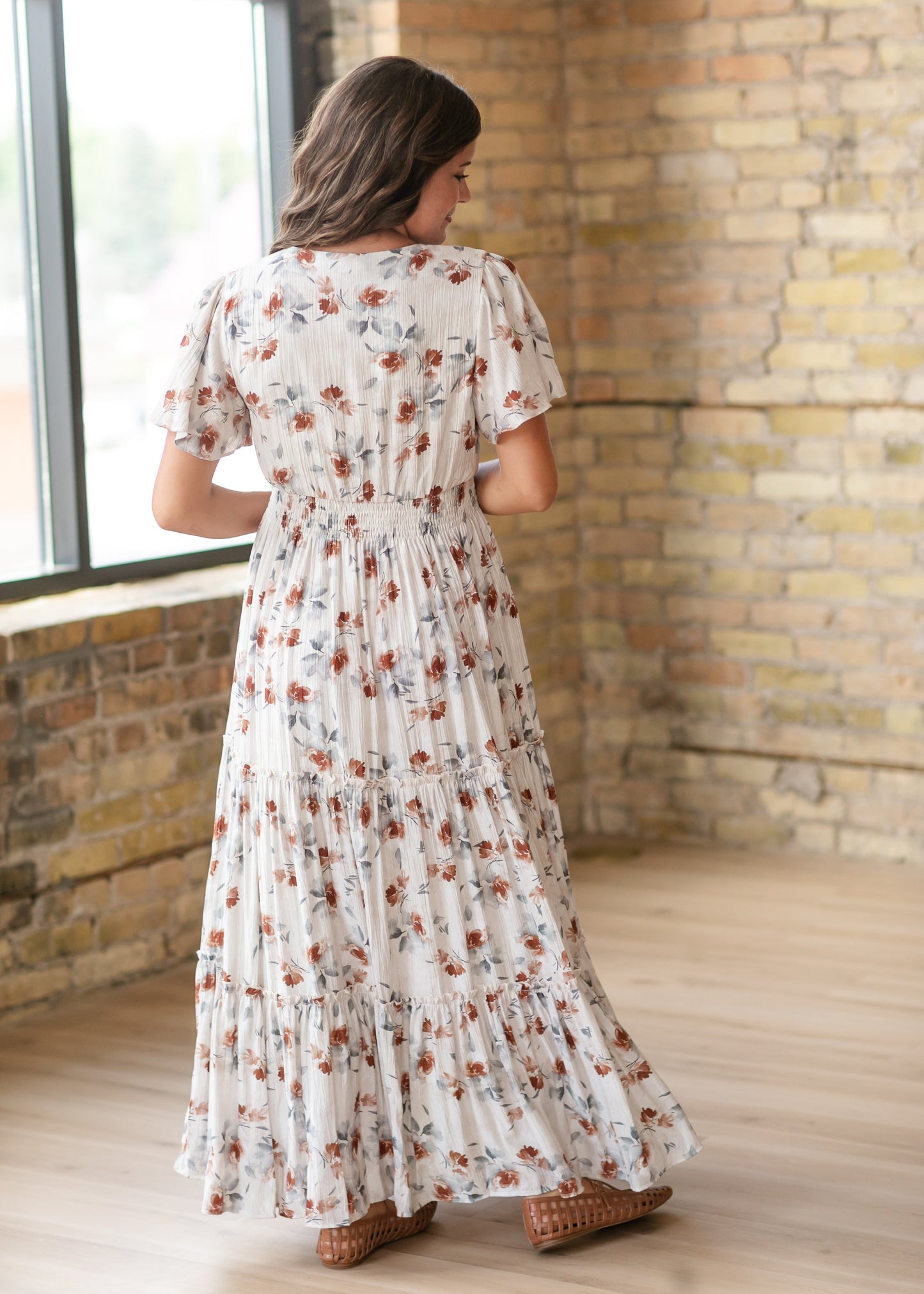 Eden Copper Blossom Dress FF Dresses