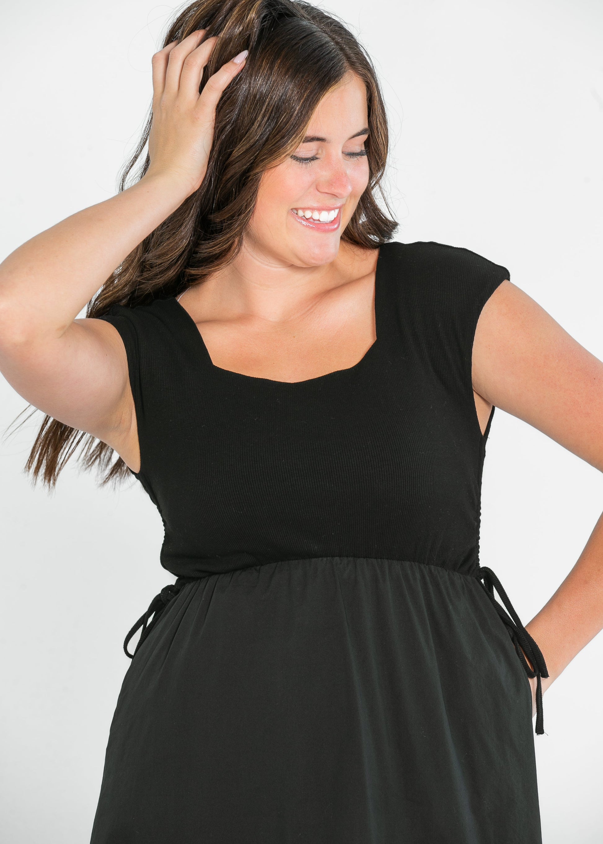 Eleanor Wide Strap A-line Maxi Dress IC Dresses