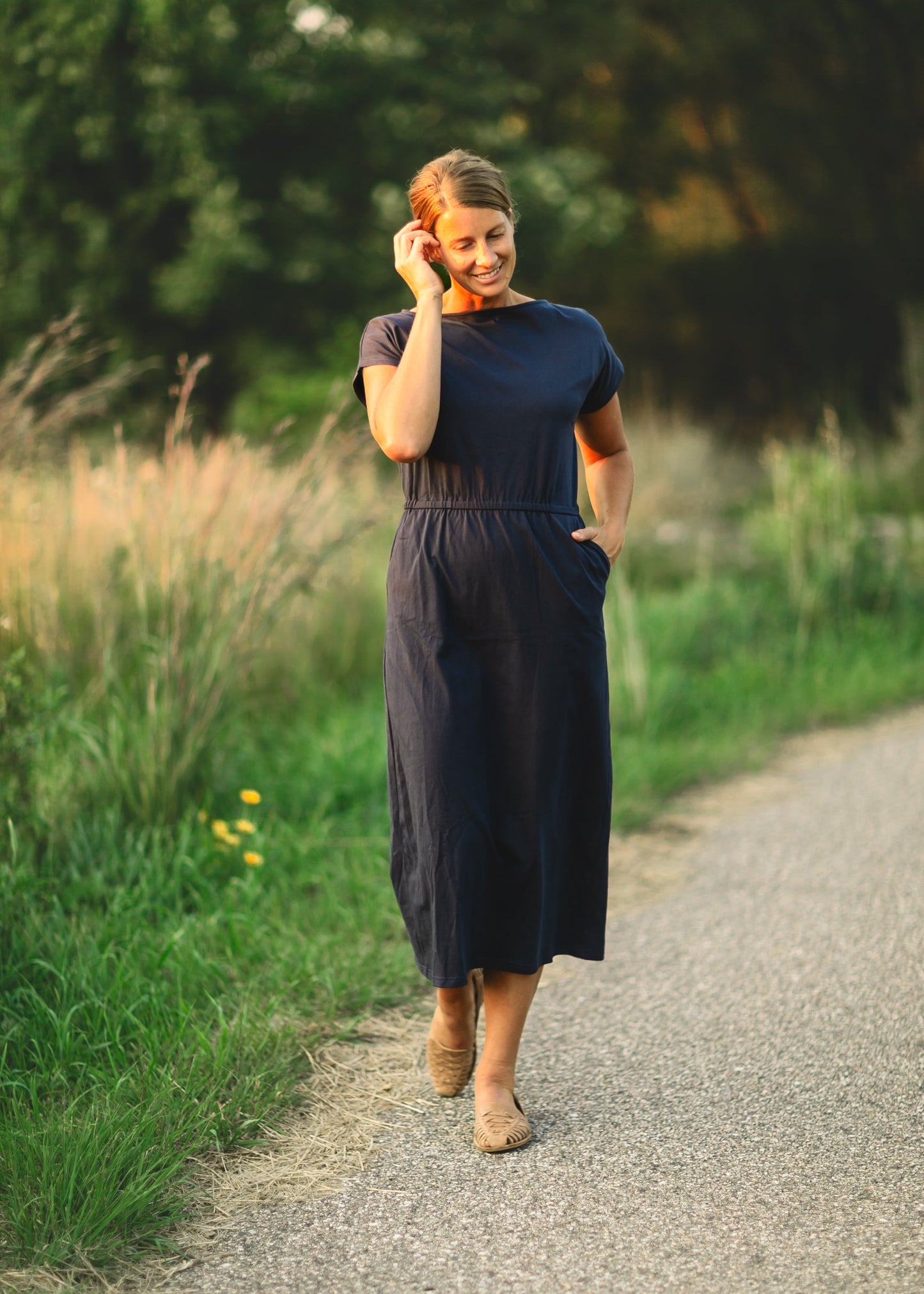 Elena Boatneck Maxi Dress IC Dresses