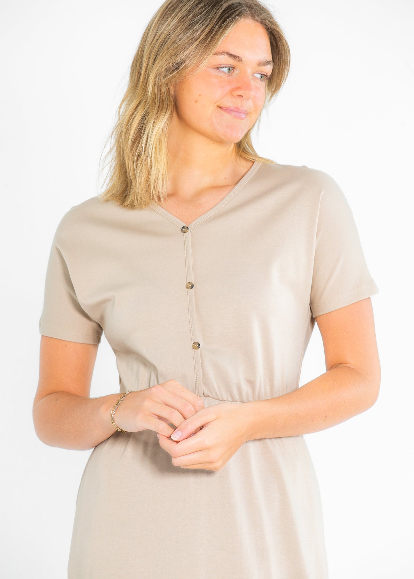 Ella Cinched Waist Maxi Dress IC Dresses