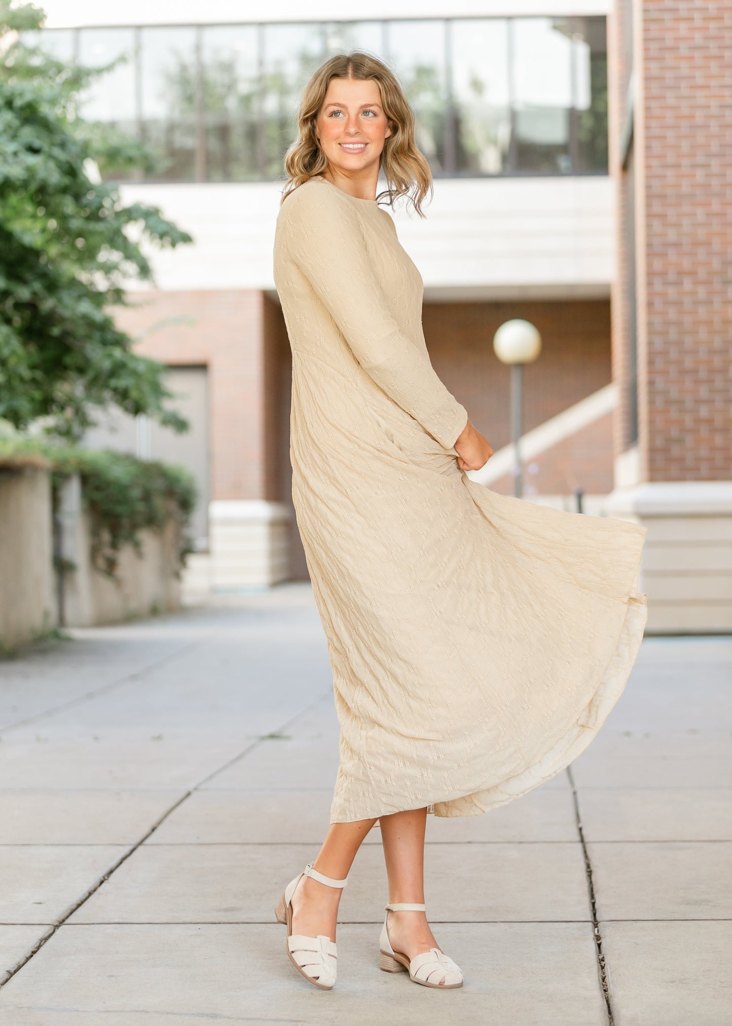 Ellie Long Sleeve Lace Dress FF Dresses