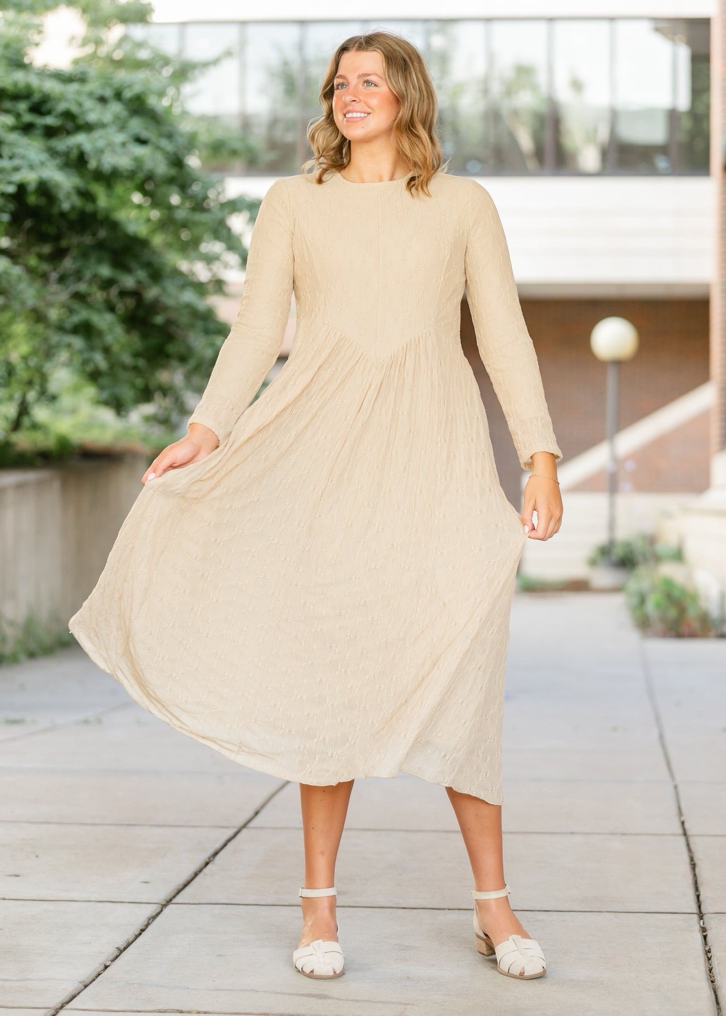 Ellie Long Sleeve Lace Dress FF Dresses