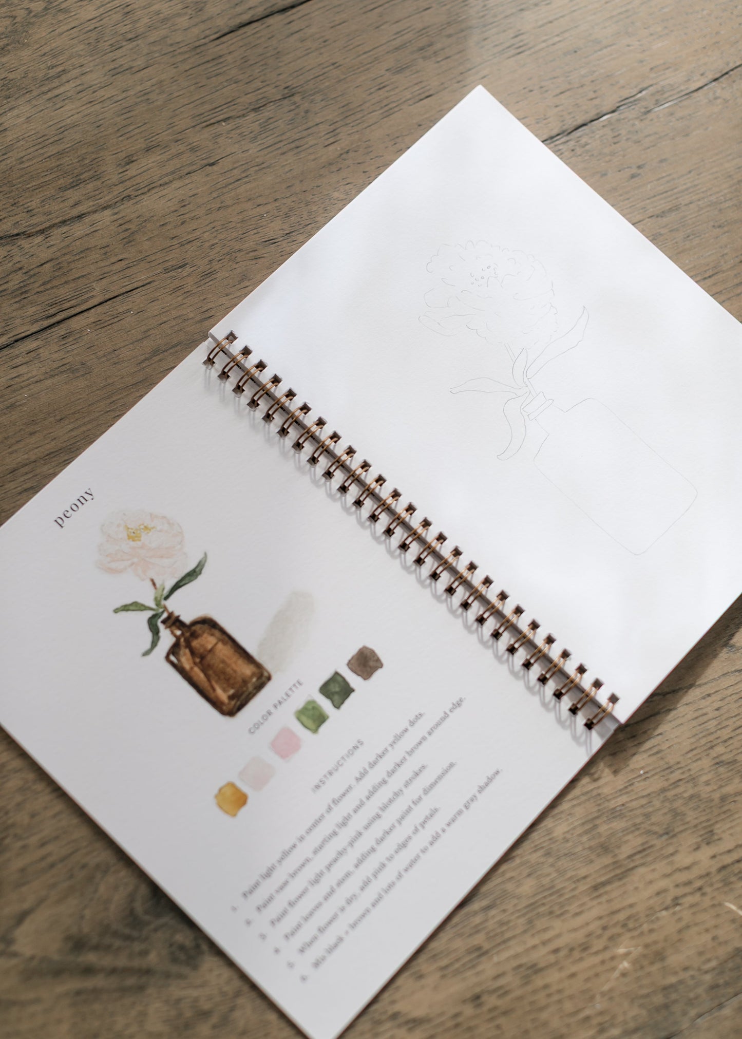 Emily Lex Studio Flowers Watercolor Workbook FF Home + Lifestyle