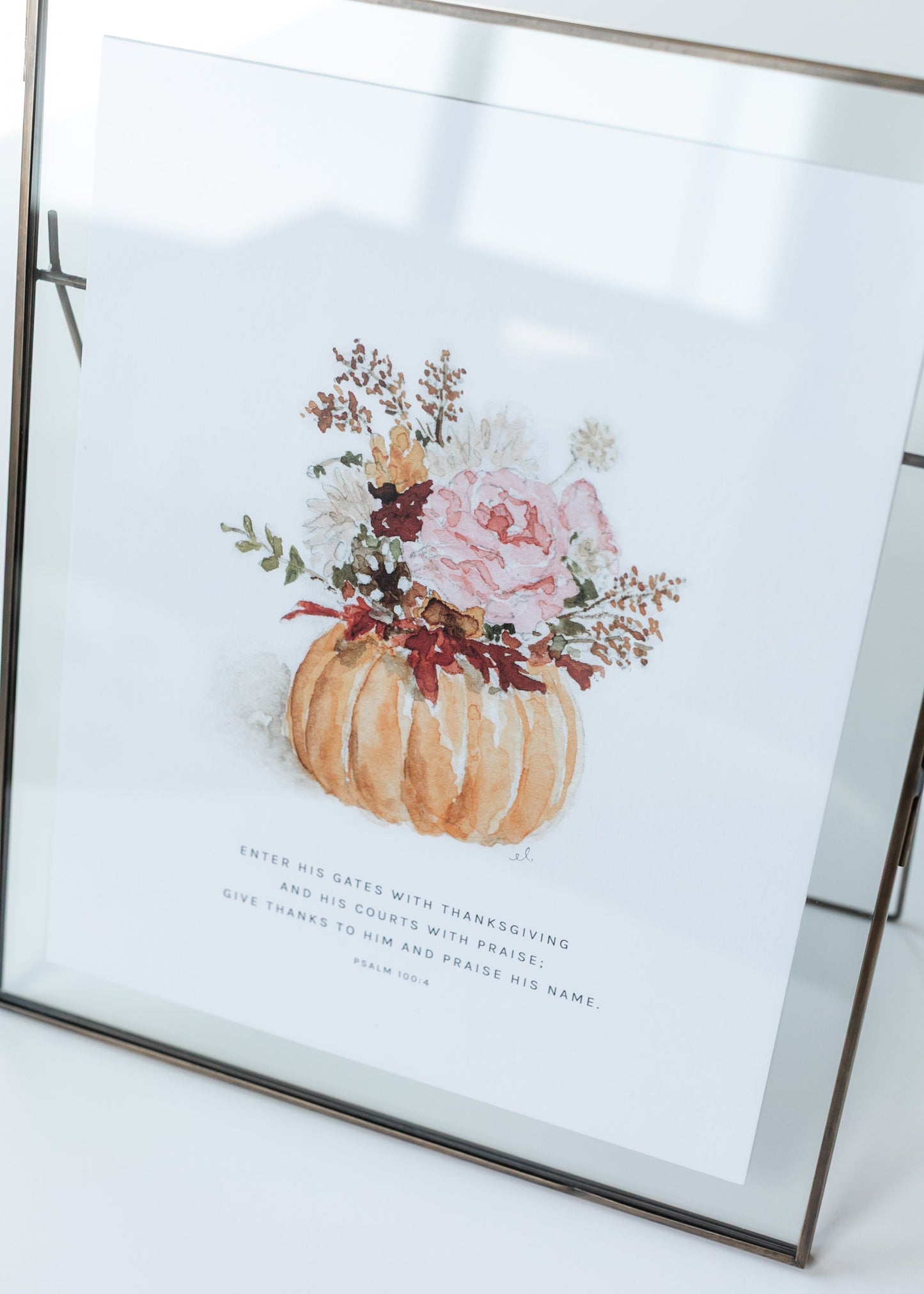 Emily Lex Studio Pumpkin Bouquet Scripture Print Gifts