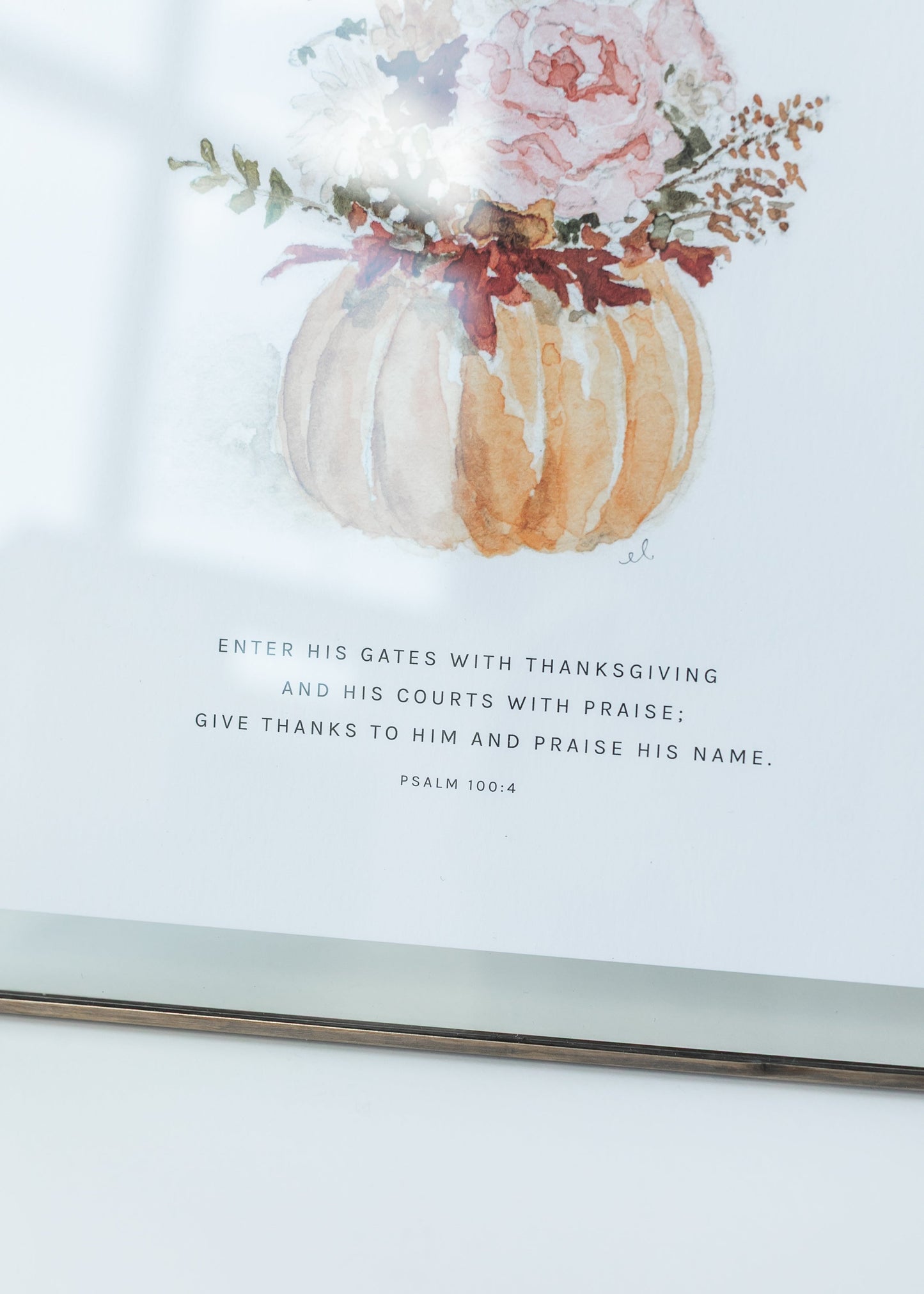 Emily Lex Studio Pumpkin Bouquet Scripture Print Gifts