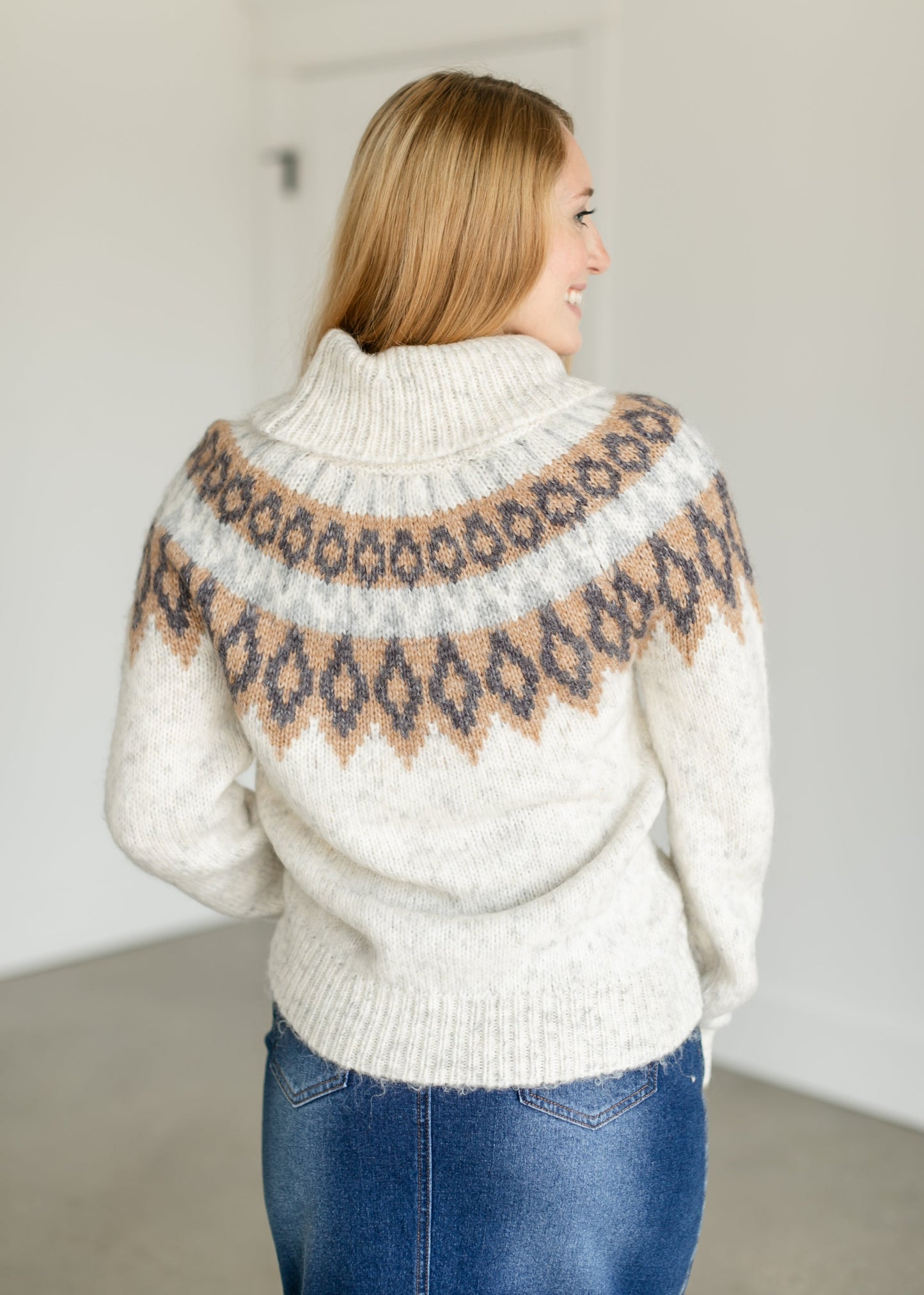 Eryk Turtleneck Fair Isle Sweater FF Tops