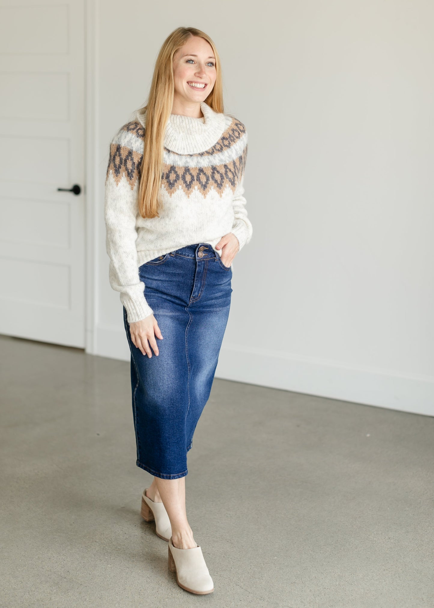 Eryk Turtleneck Fair Isle Sweater FF Tops