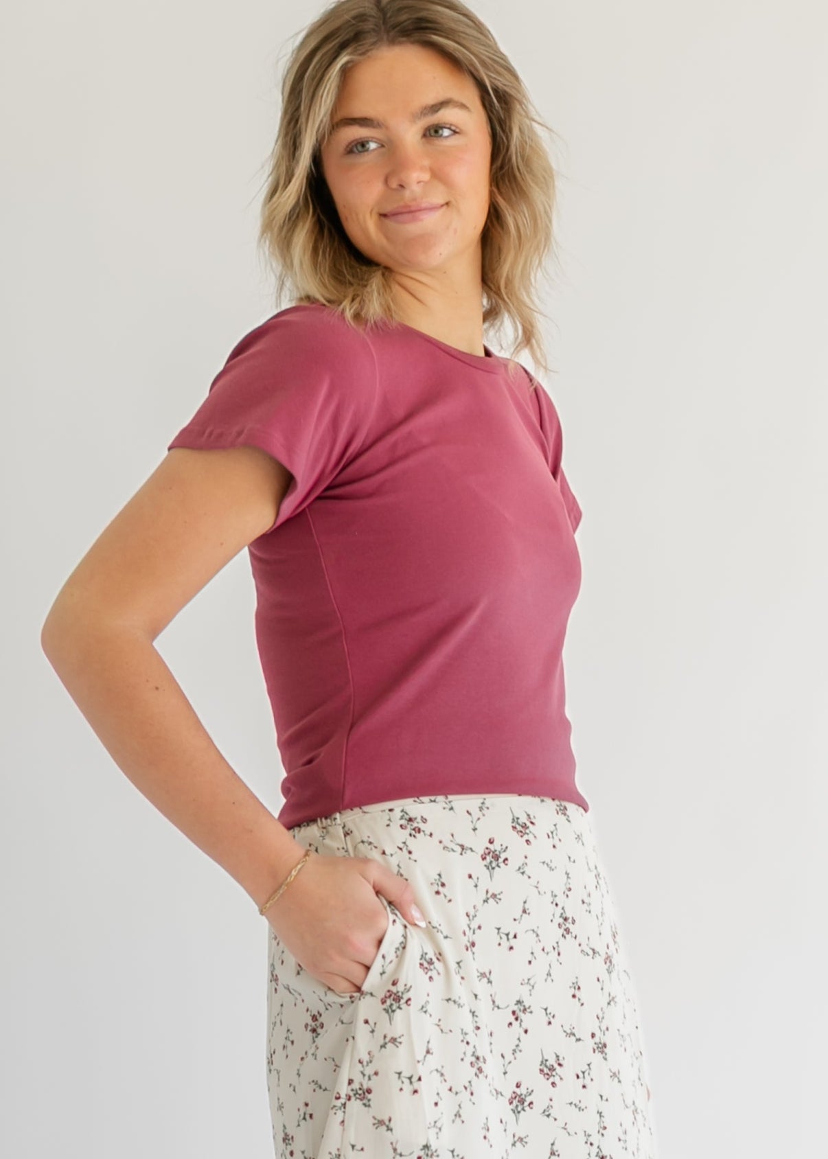 Essential Flutter Sleeve Top IC Tops