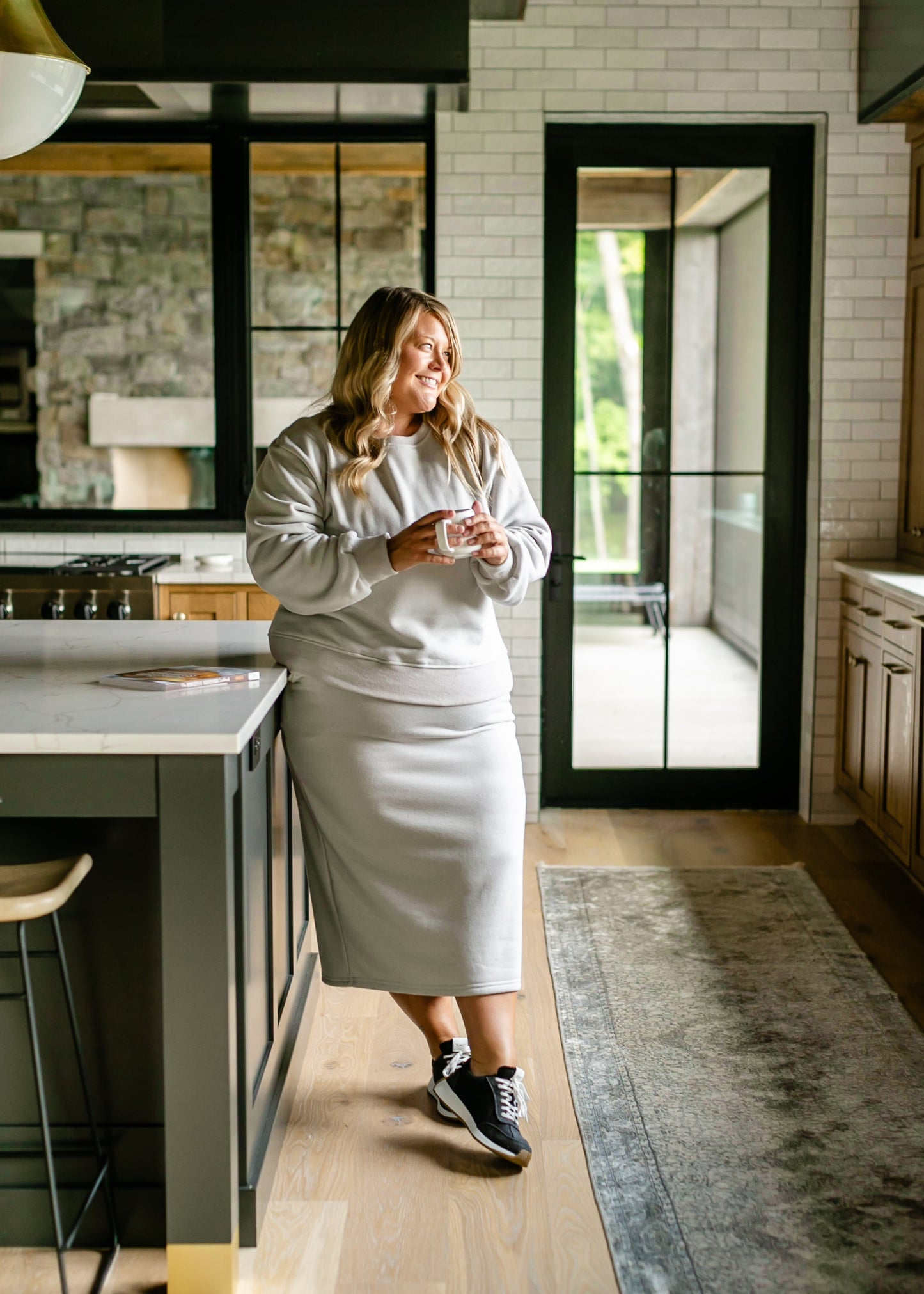Essential Sweatshirt Set Skirt IC Tops