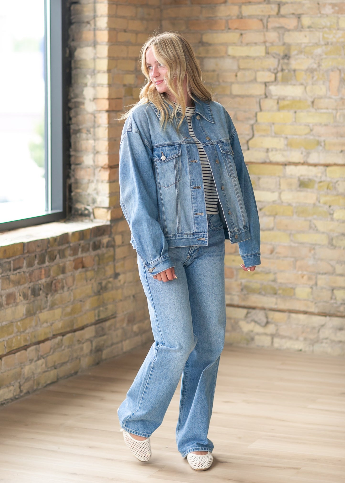 Everyday Denim Jacket FF Tops