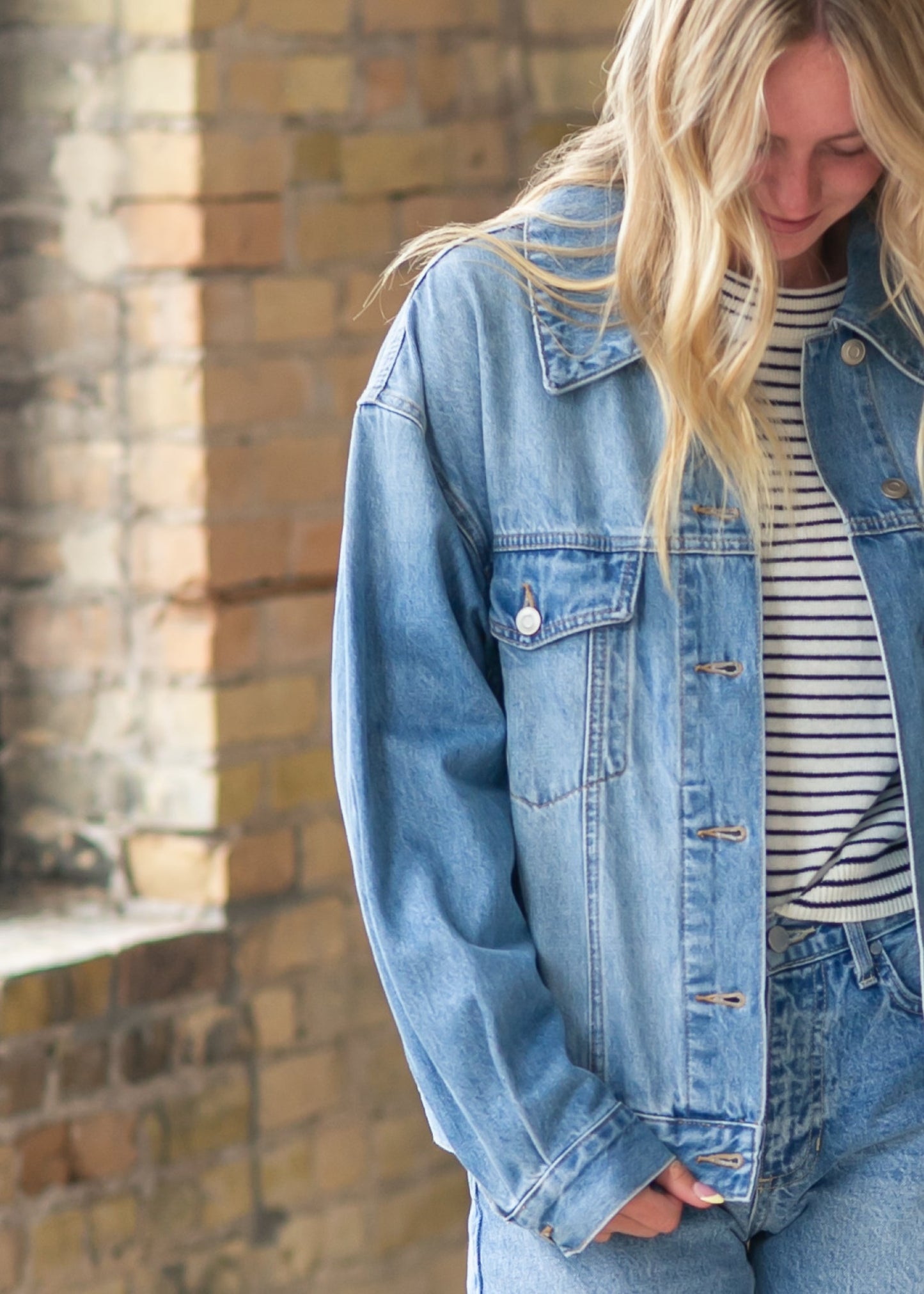 Everyday Denim Jacket FF Tops