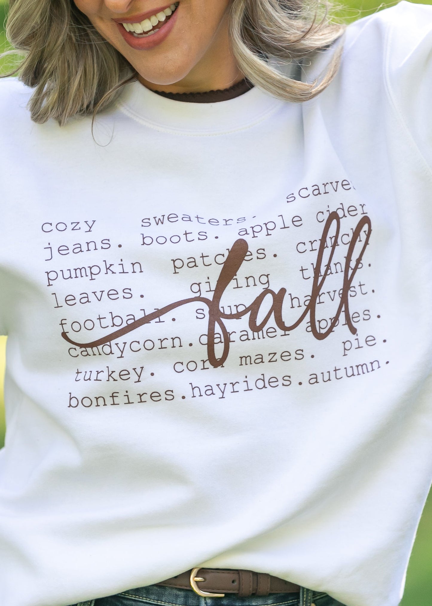 Falling For Fall Graphic Sweatshirt FF Tops