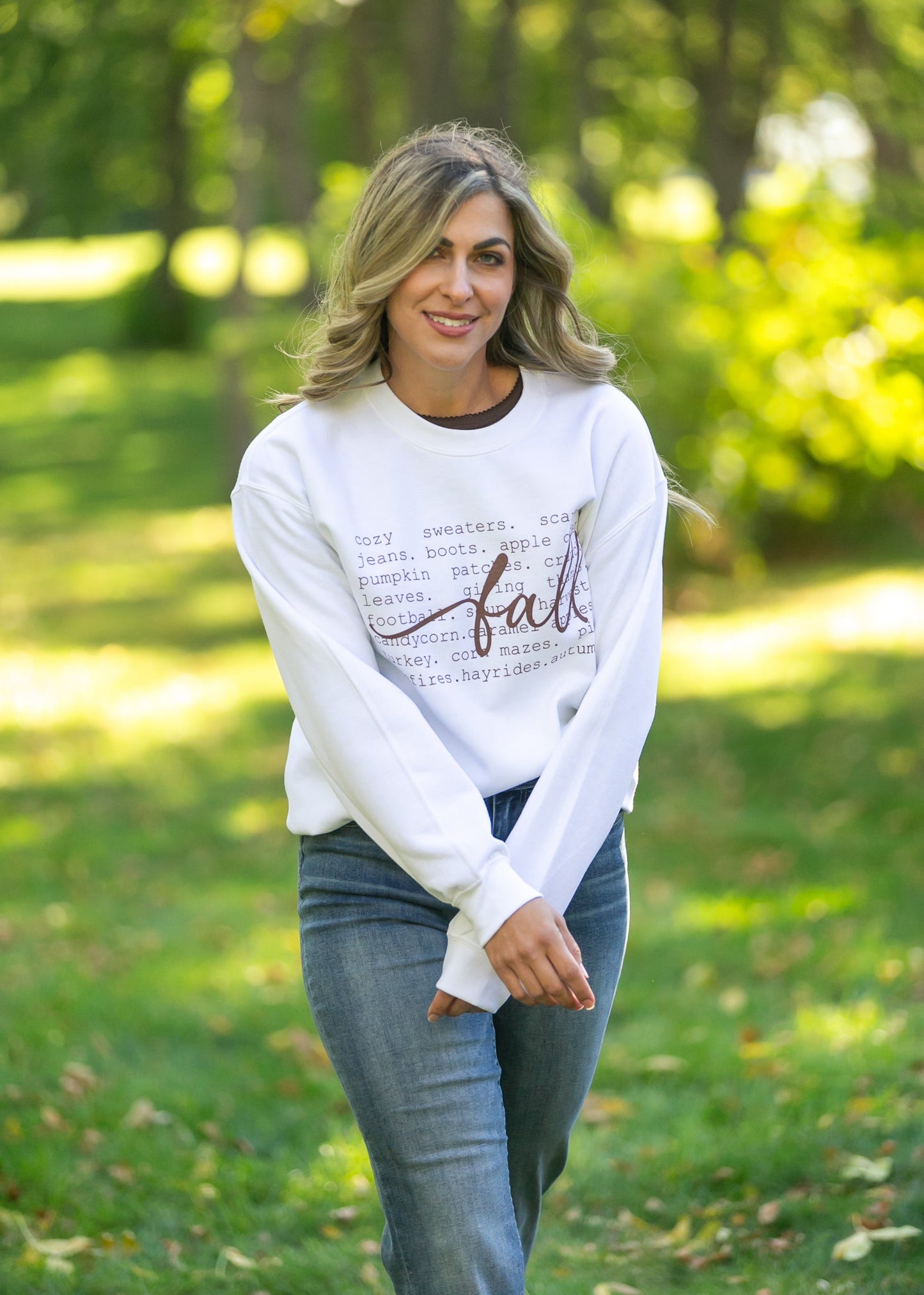 Falling For Fall Graphic Sweatshirt FF Tops