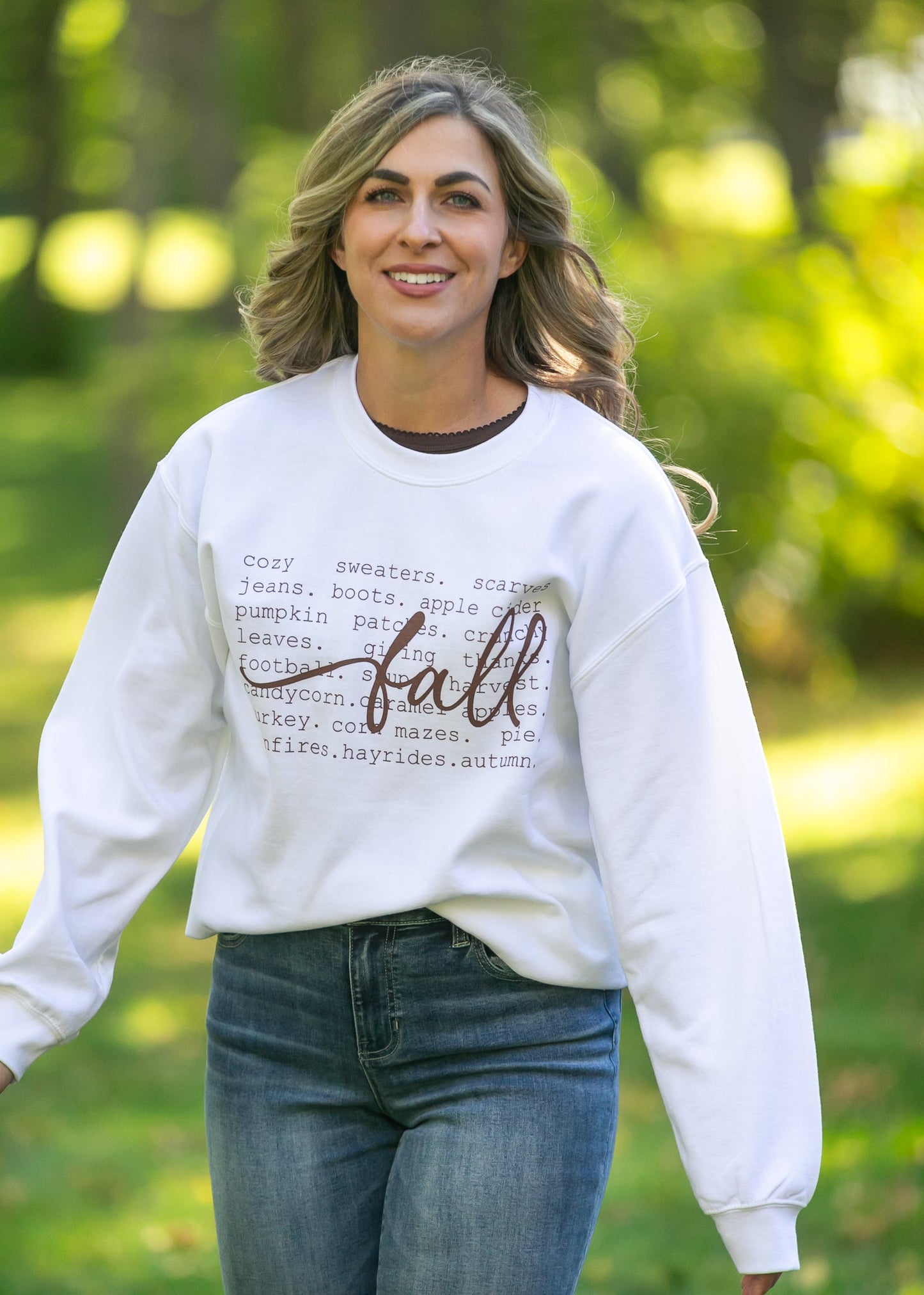 Falling For Fall Graphic Sweatshirt FF Tops