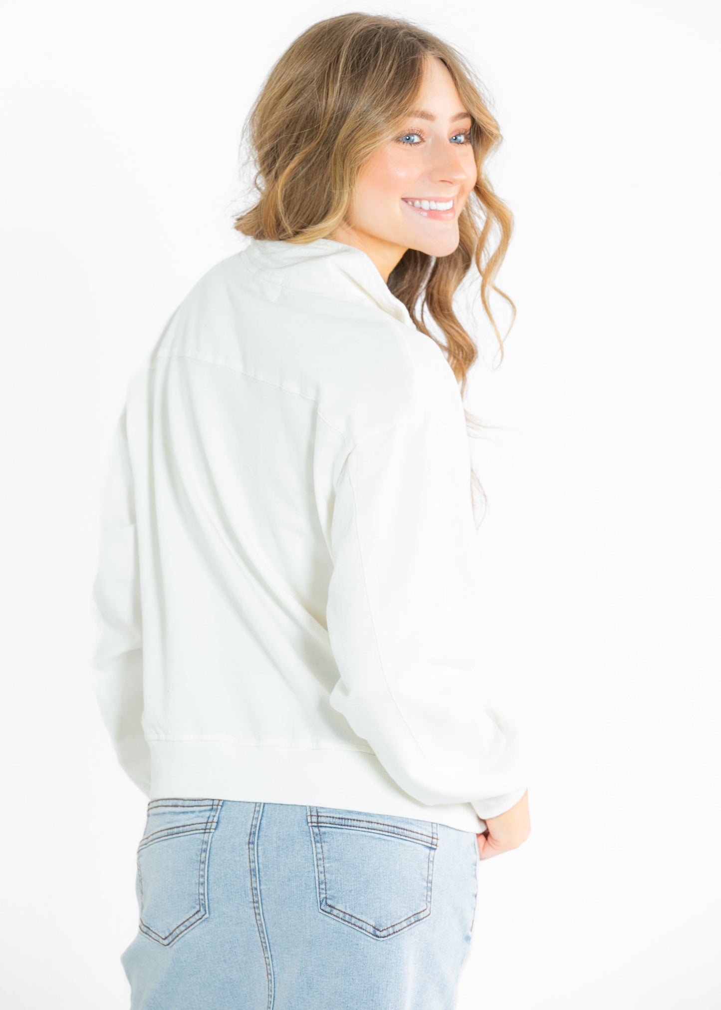 Farah Half Zip Long Sleeve Sweatshirt FF Tops