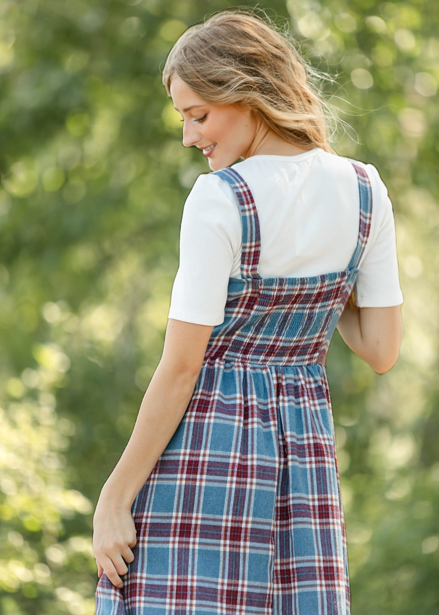 Flannel Cure Milkmaid Midi Dress FF Dresses