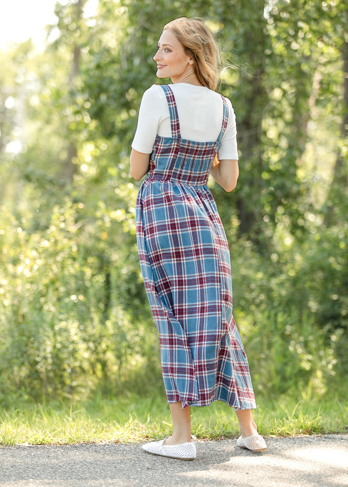 Flannel Cure Milkmaid Midi Dress FF Dresses