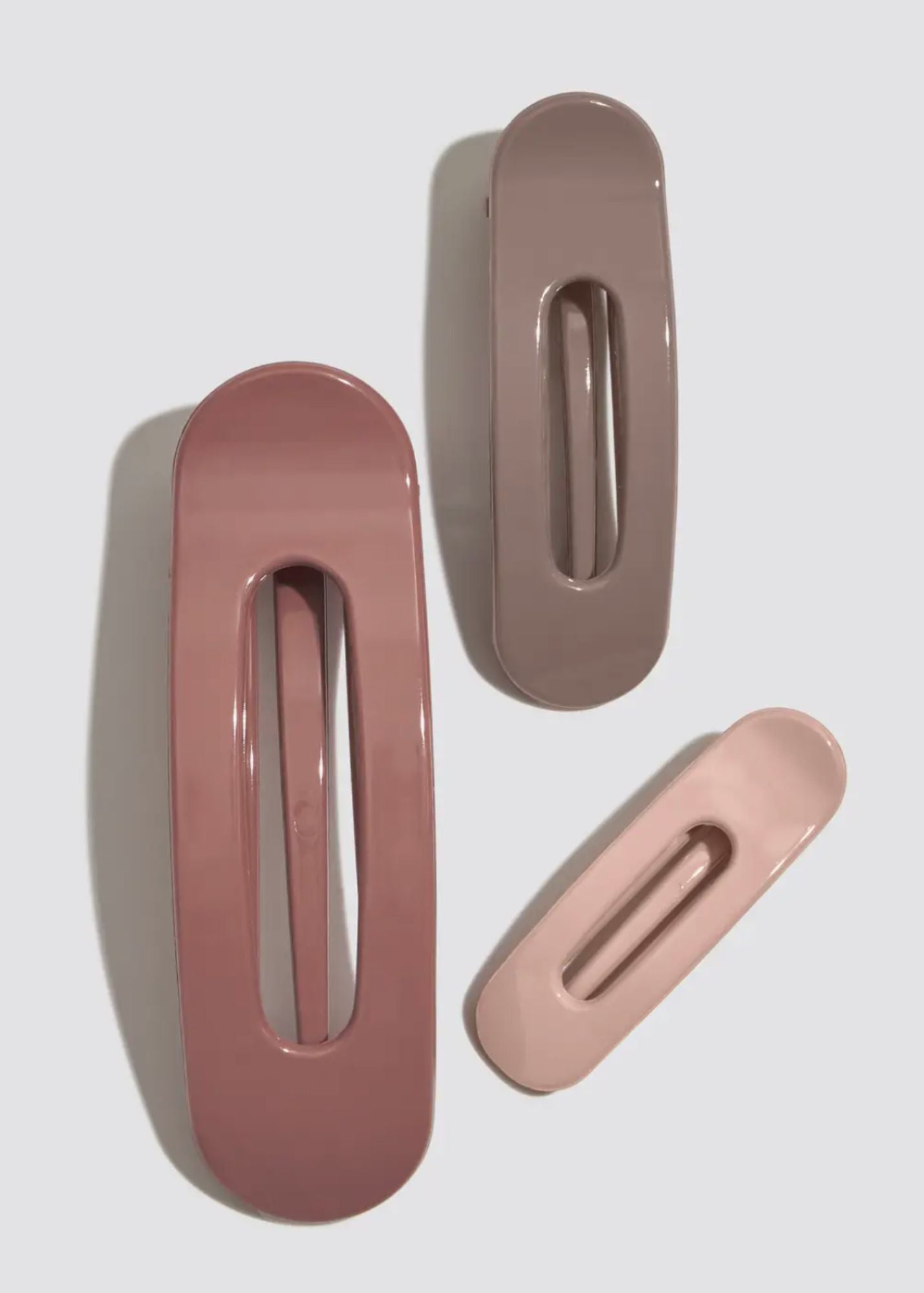 Flat Lay Claw Clip 3pc Flat - Ultra Glossy Accessories