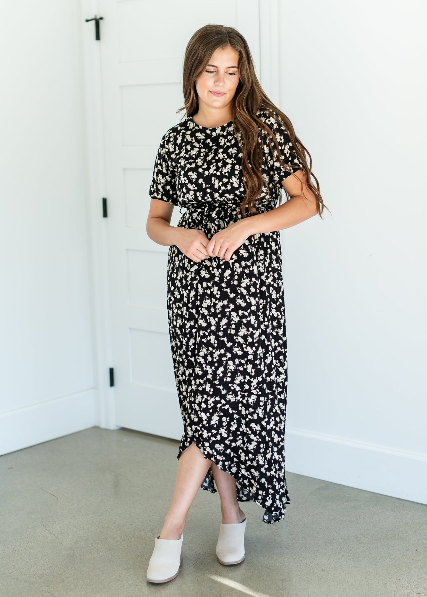 Floral Belted Maxi Dress FF Dresses