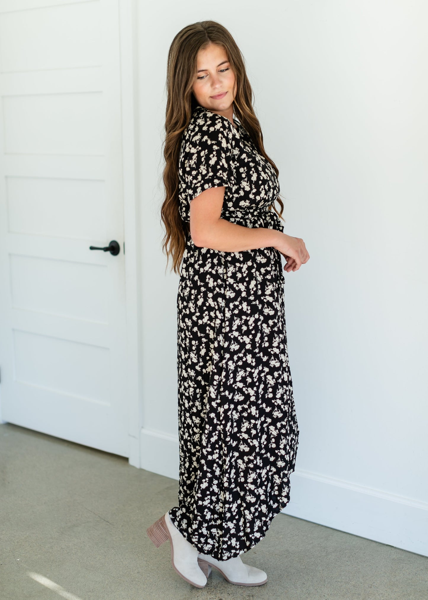 Floral Belted Maxi Dress FF Dresses