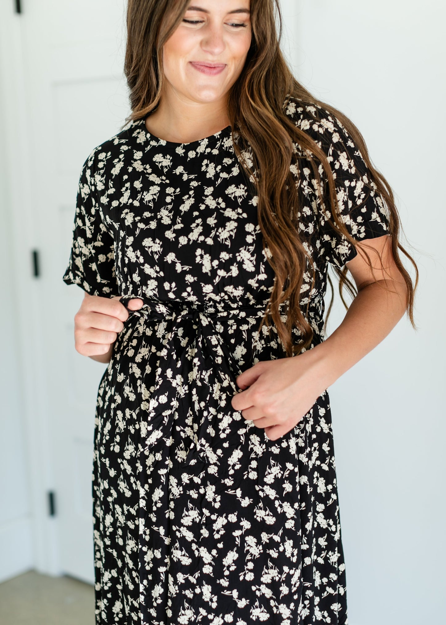 Floral Belted Maxi Dress FF Dresses