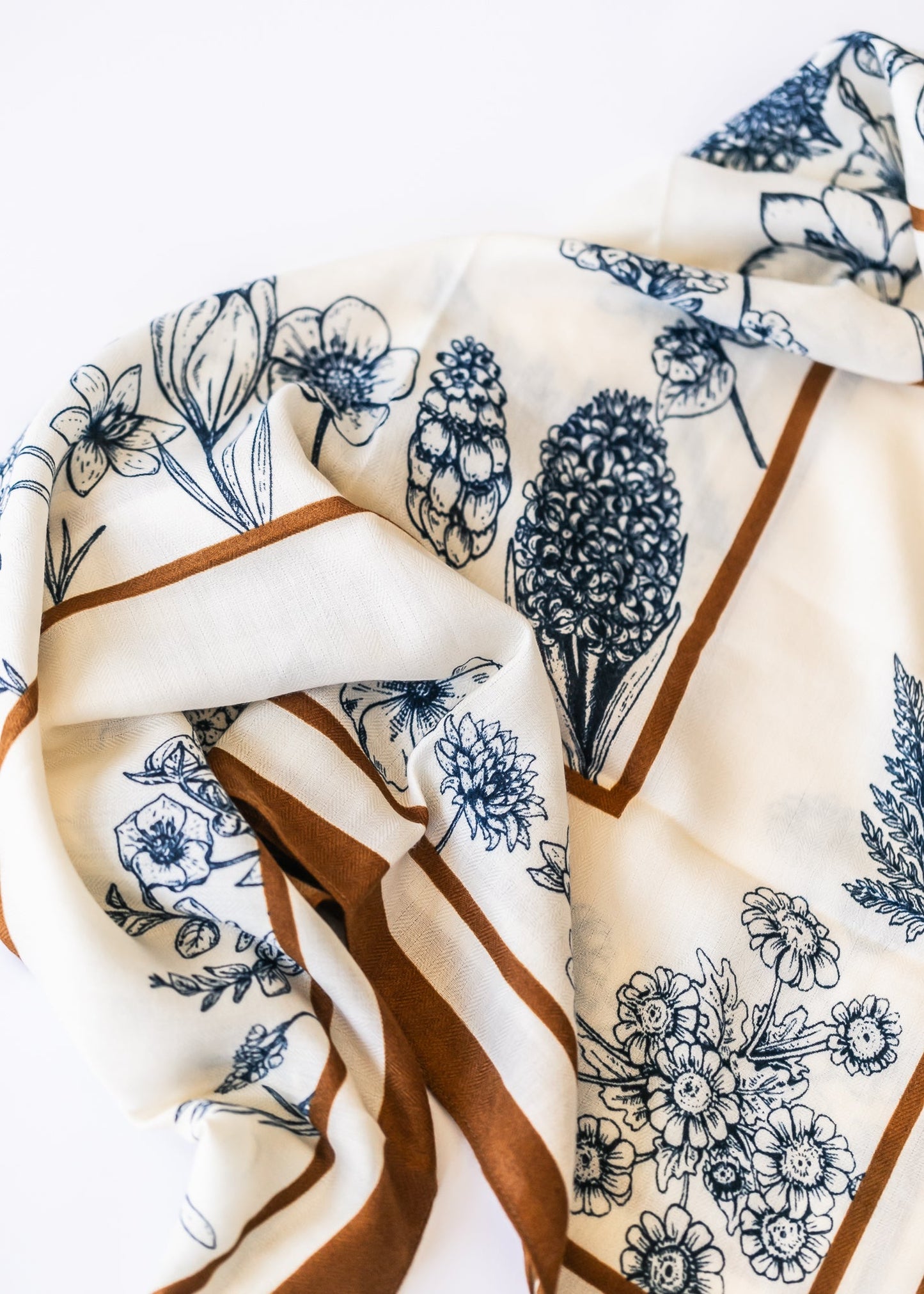 Floral Square Oversized Scarf Accessories