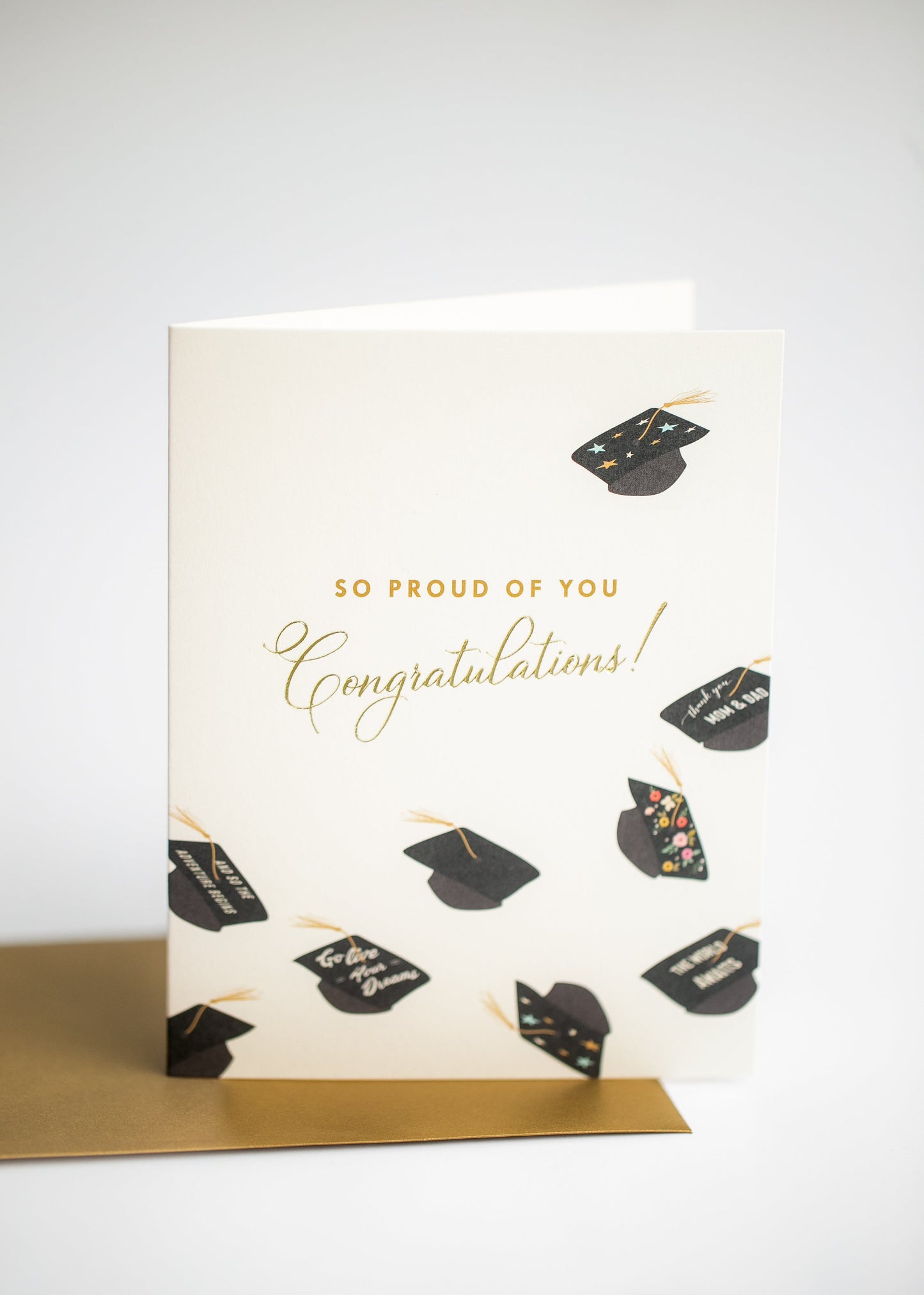 Flying Hats Graduation Greeting Card Gifts