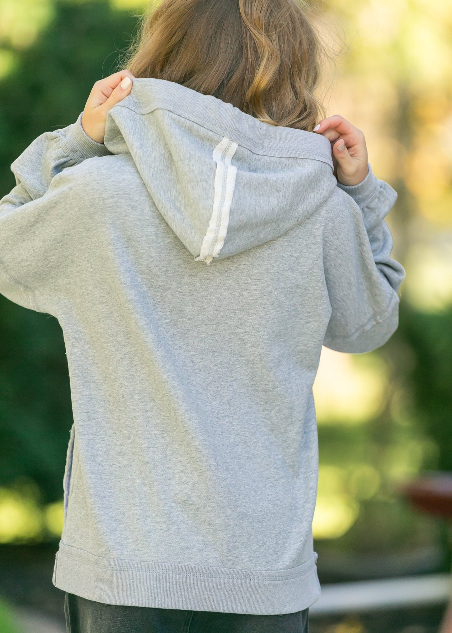 French Terry Seam Detail Hoodie FF Tops