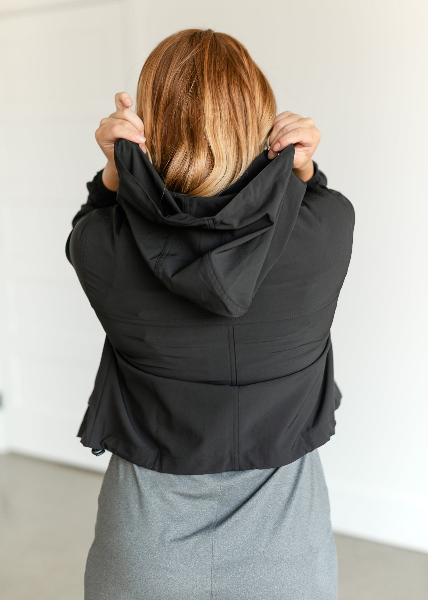 Full Zip Cropped Lightweight Jacket FF Tops