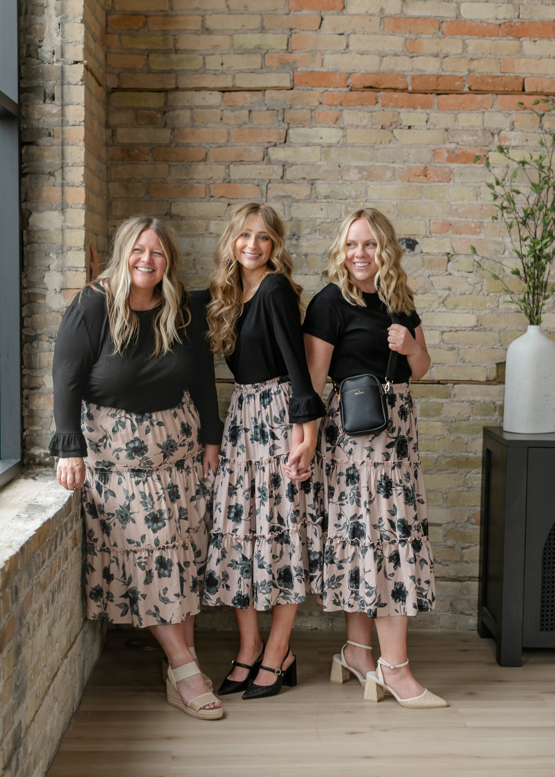 Giana Ruffle Tiered Midi Skirt FF Skirts