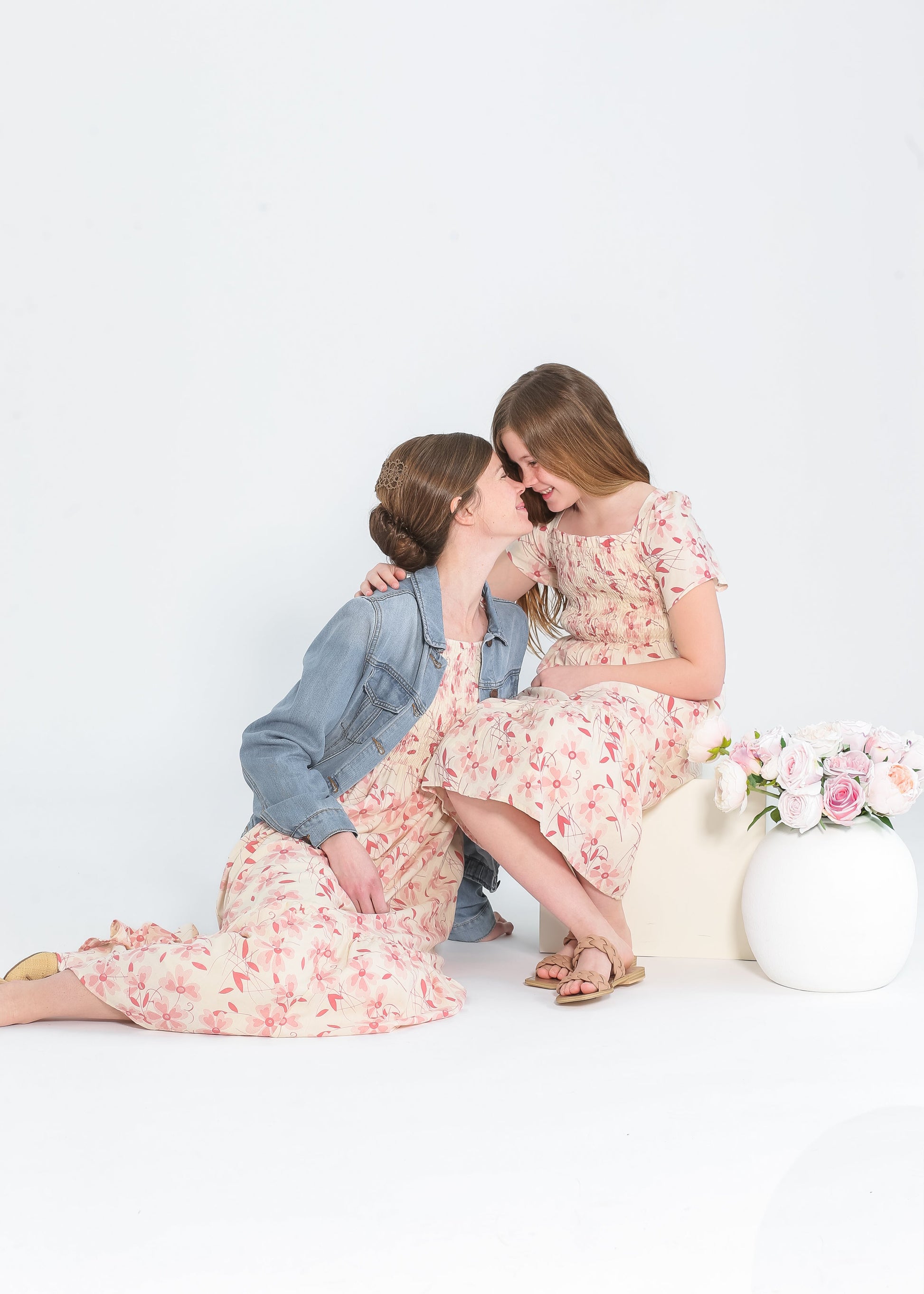 Girl's Summer Cap Sleeve Midi Dress IC Girls