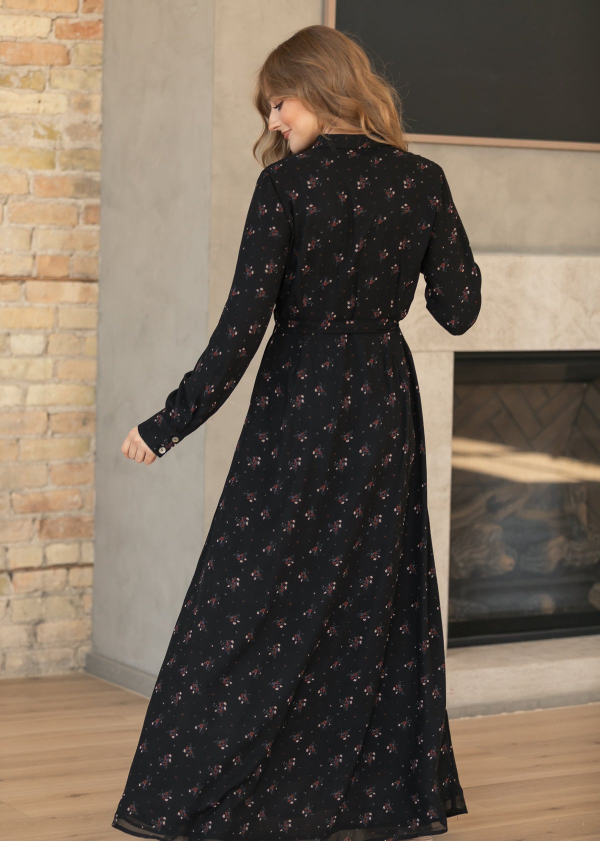 Gracelyn Floral Button Down Maxi Dress IC Dresses