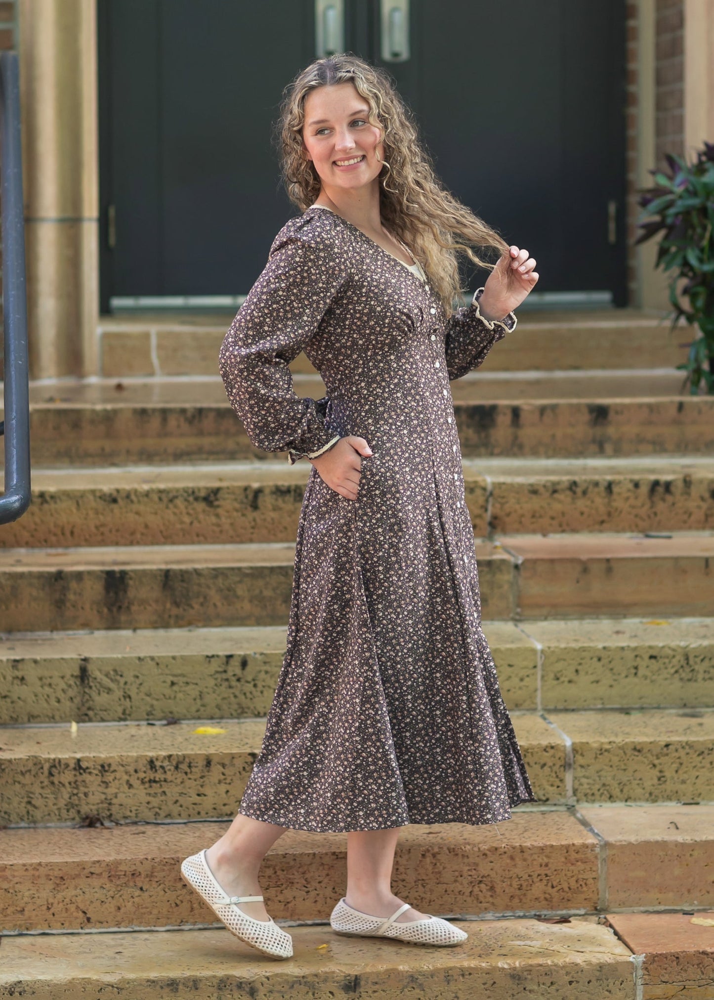 Greer Long Sleeve Dress FF Dresses