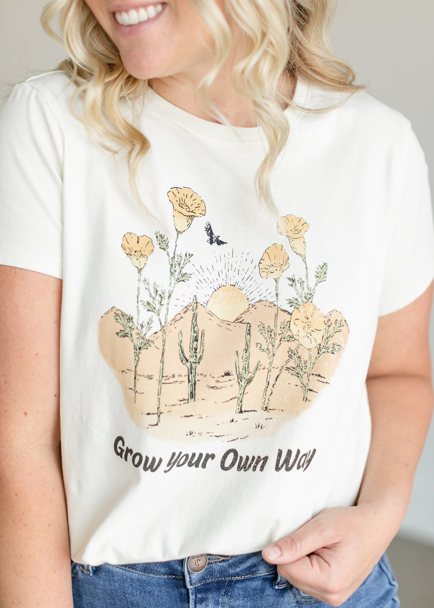 Grow Your Way Graphic T-shirt FF Tops
