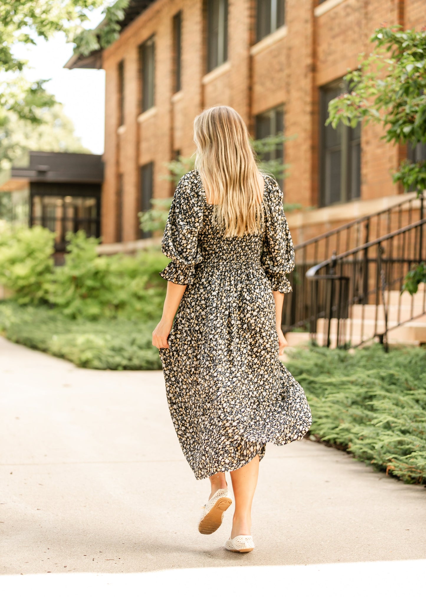 Harlow 3/4 Sleeve Dress FF Dresses