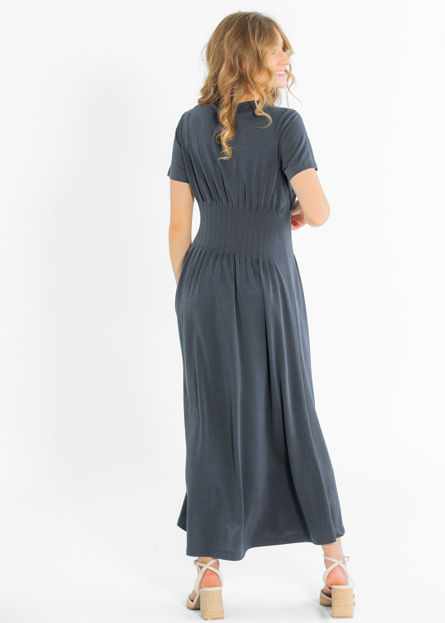 Heartloom® Archie Short Sleeve Jersey Maxi Dress FF Dresses