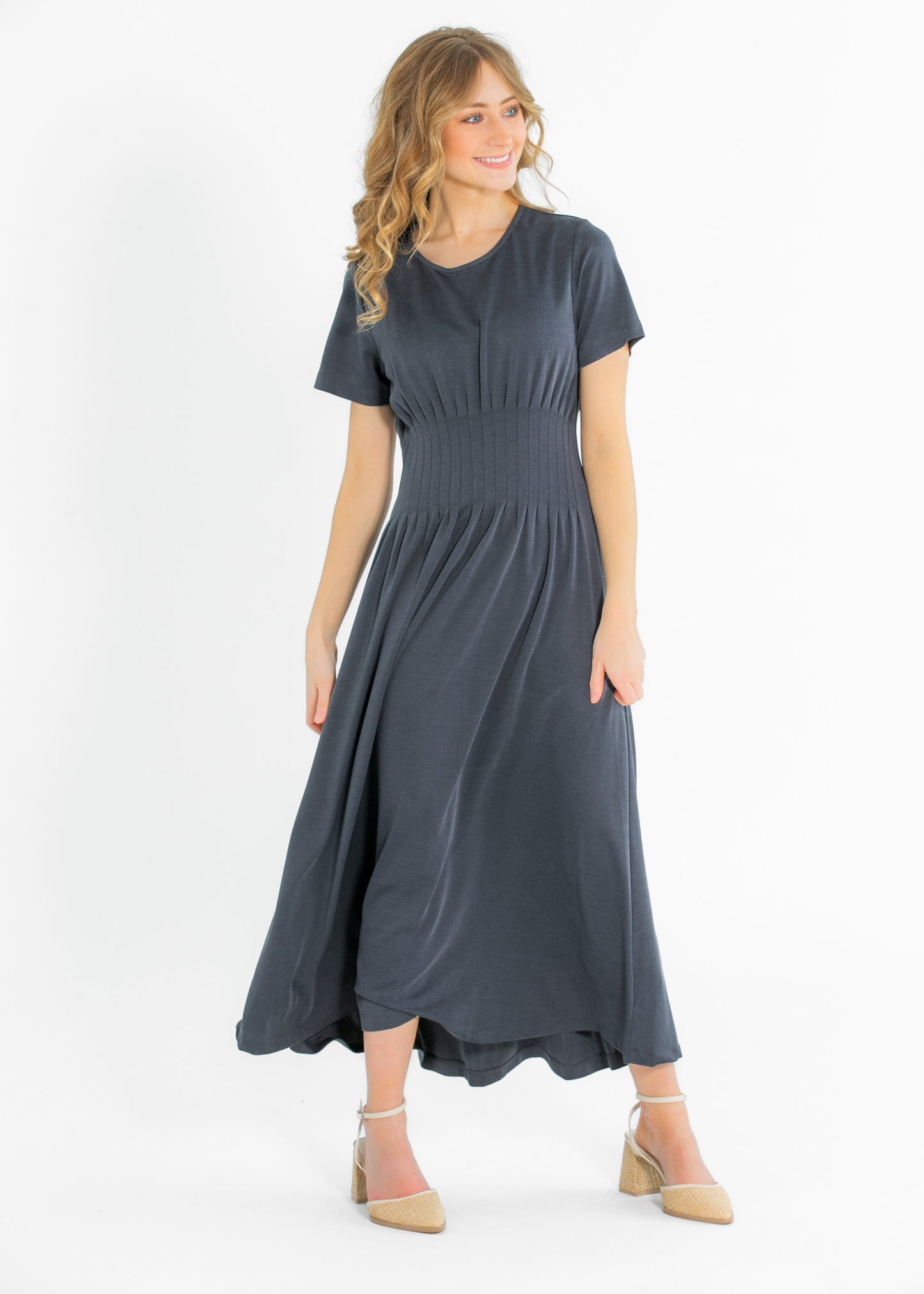 Heartloom® Archie Short Sleeve Jersey Maxi Dress FF Dresses