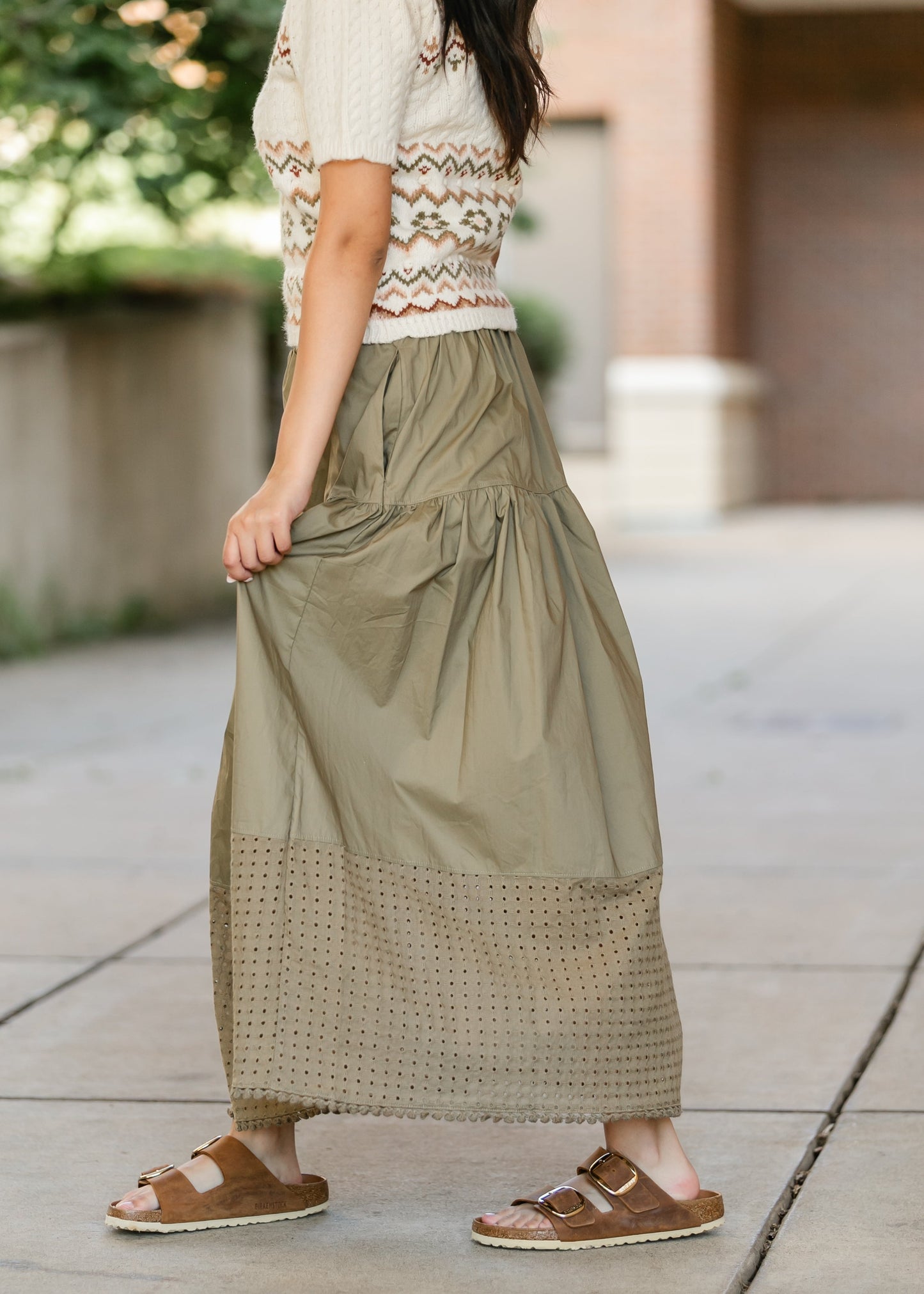 Heartloom® Coco Eyelet Hem Maxi Skirt FF Skirts