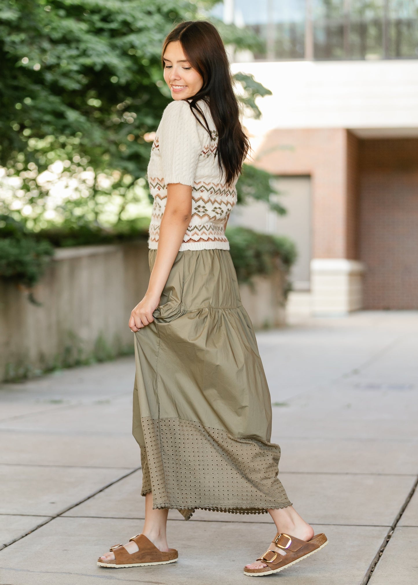 Heartloom® Coco Eyelet Hem Maxi Skirt FF Skirts